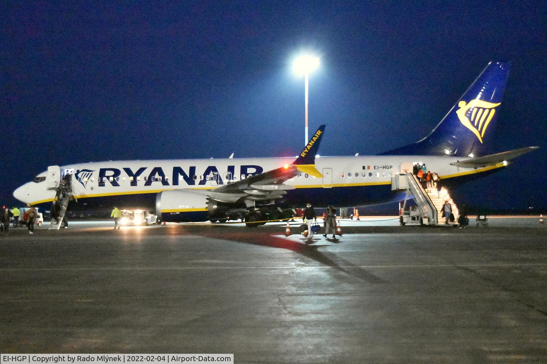 EI-HGP, 2021 Boeing 737-8-200 MAX C/N 62330, First MAX landing at Kosice international airport (KSC/LZKZ)