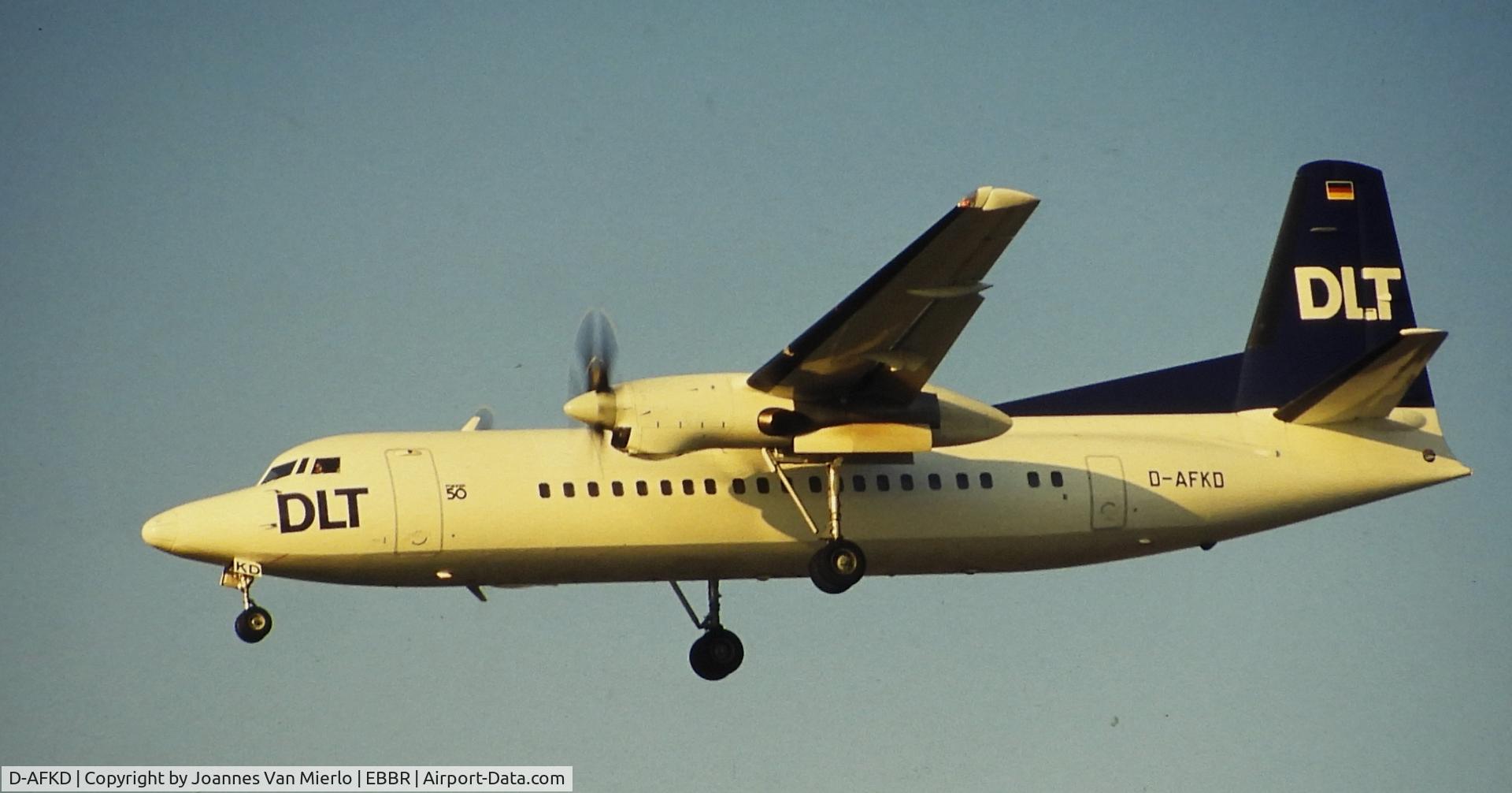 D-AFKD, 1988 Fokker 50 C/N 20132, Slide scan