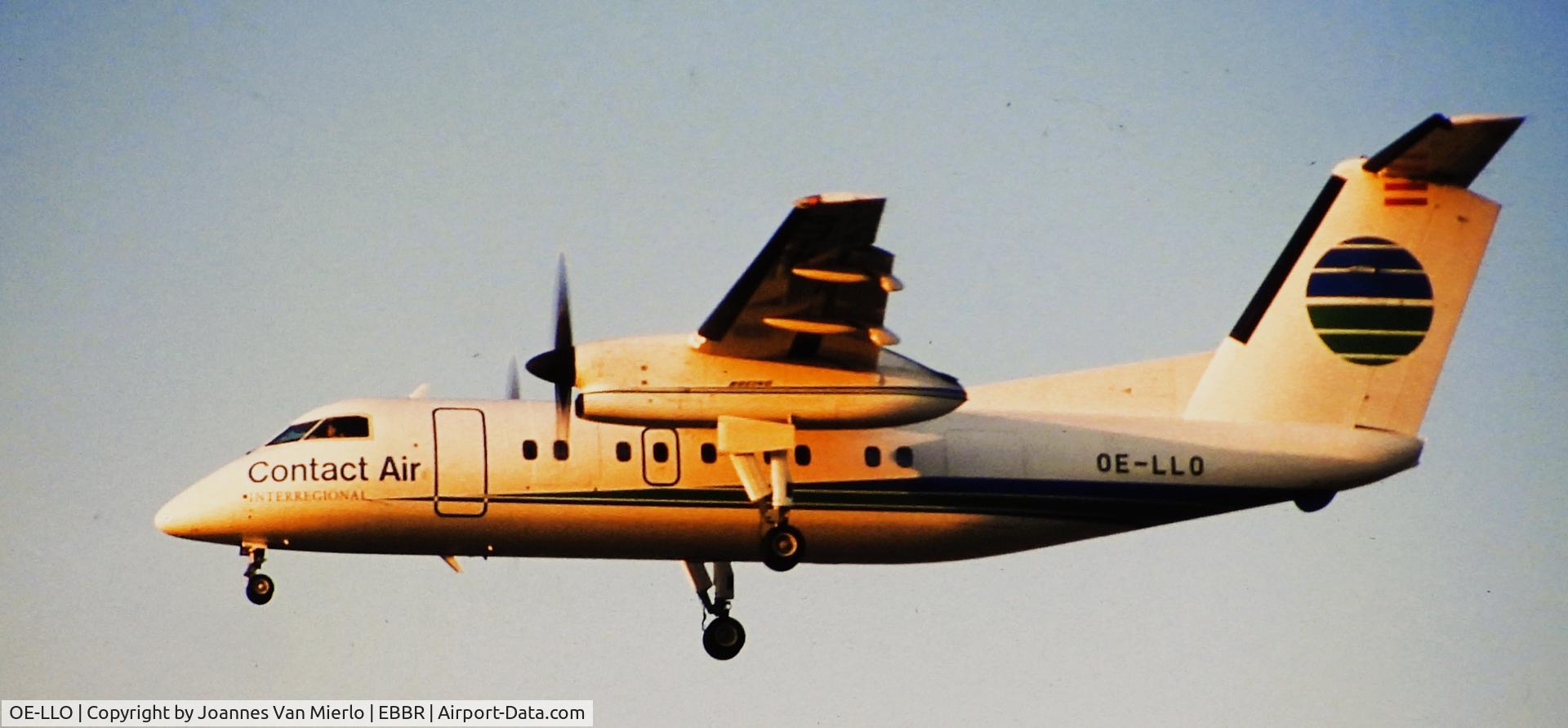 OE-LLO, 1987 De Havilland Canada DHC-8-102 Dash 8 C/N 091, Slide scan