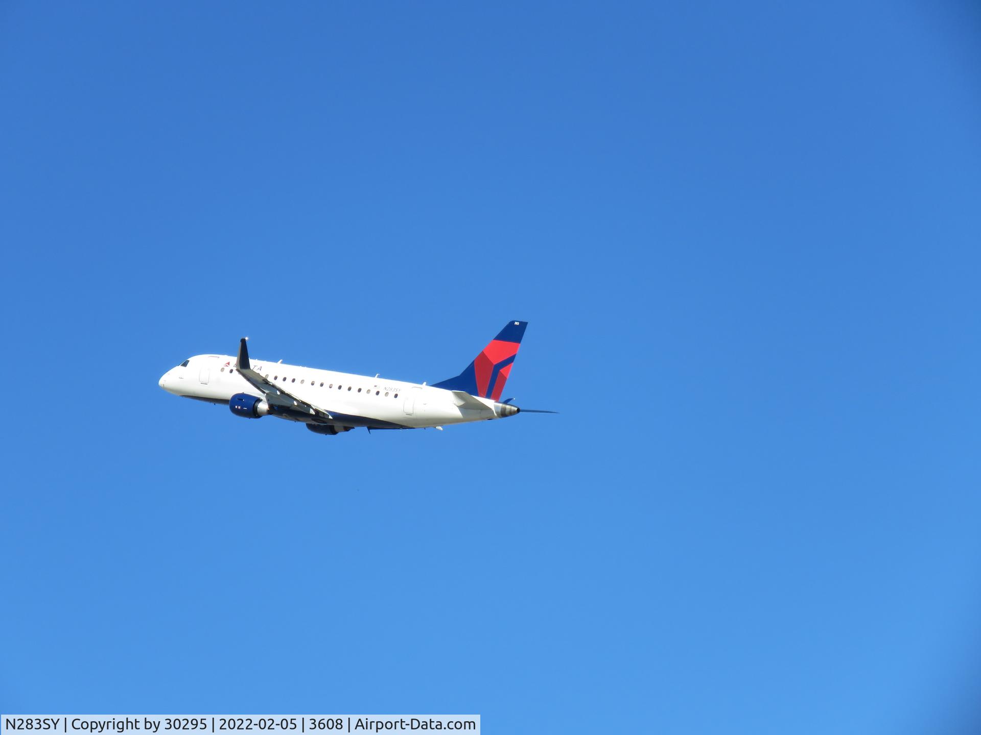 N283SY, 2018 Embraer 175LR (ERJ-170-200LR) C/N 17000748, On their way