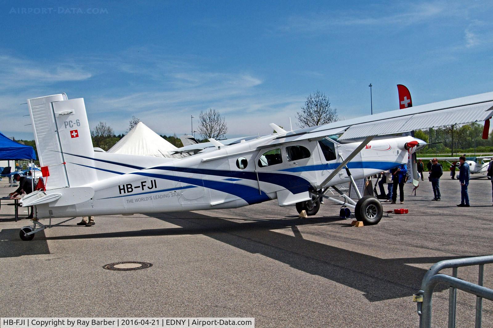 HB-FJI, 2015 Pilatus PC-6B2-H4 Turbo Porter C/N 1004, HB-FJI   Pilatus PC-6/B2-H4 Turbo Porter [1004] (Pilatus) Friedrichshafen~D 21/04/2016