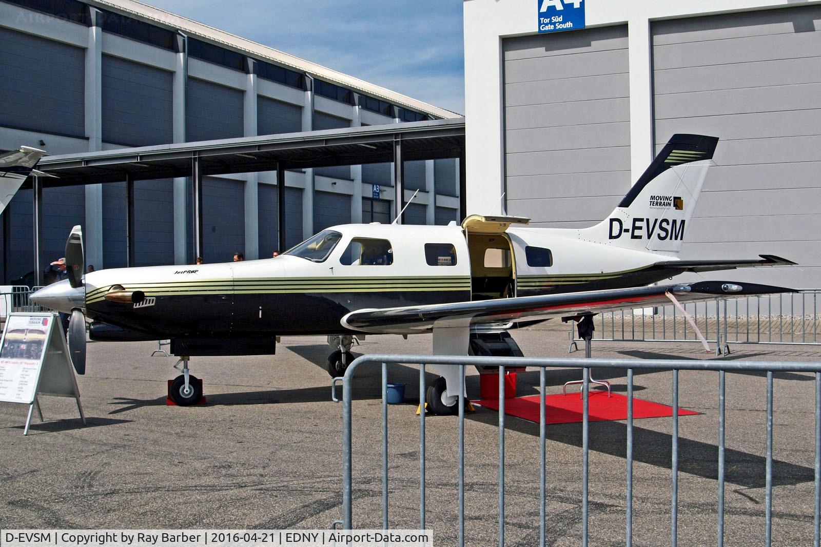 D-EVSM, Piper PA-46-350P Malibu Mirage C/N 4622072, D-EVSM  Piper PA-46-350P Malibu Mirage JetPROP DLX [4622072] Friedrichshafen~D 21/04/2016
