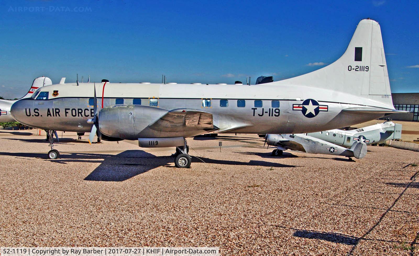 52-1119, 1952 Convair T-29C C/N 358, 52-1119   (0-21119) Convair T-29C [358] (Ex United States Air Force / Hill Aerospace Museum) Hill AFB~N 27/07/2017