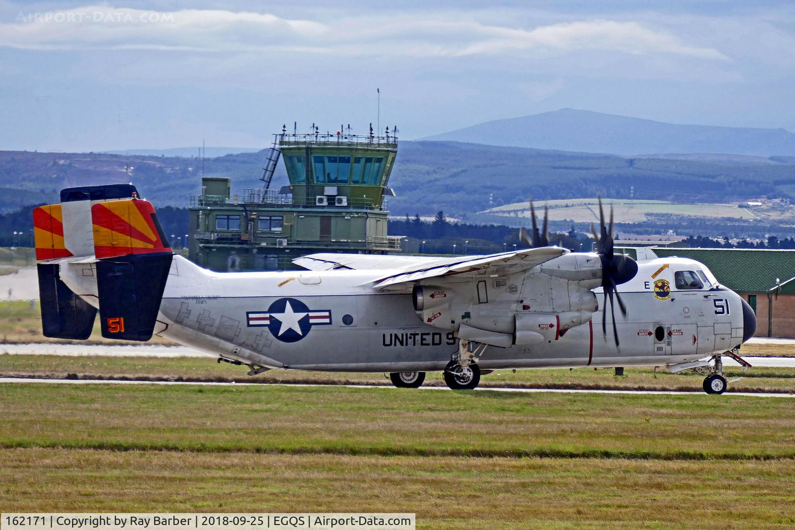 162171, Grumman C-2A Greyhound Greyhound C/N 51, 162171   Grumman C-2A Greyhound [51] (United States Navy) RAF Lossiemouth~G 25/09/2018