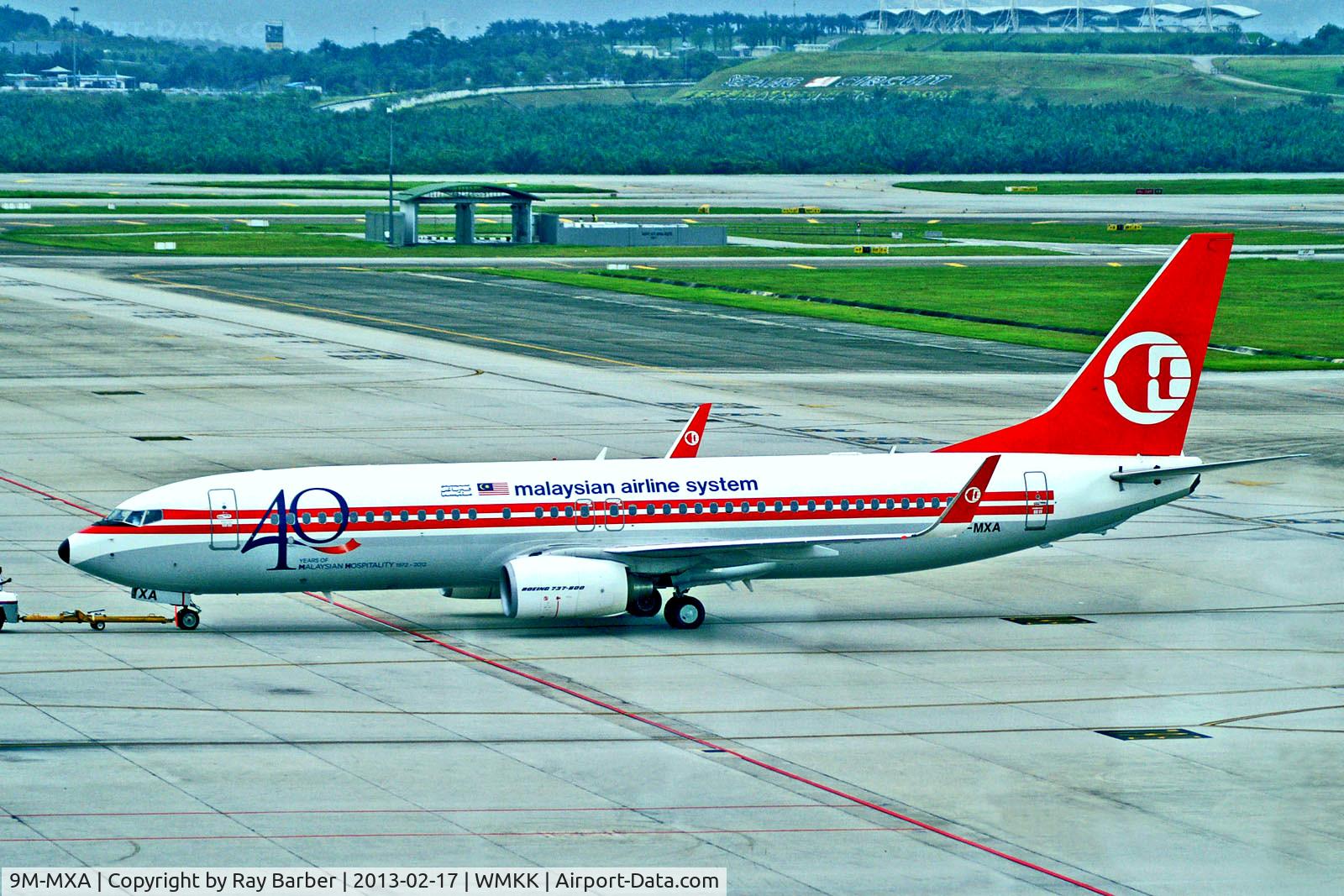 9M-MXA, 2010 Boeing 737-8H6 C/N 40128, 9M-MXA   Boeing 737-8H6 [40128] (Malaysia Airlines) Kuala Lumpur Int~9M 17/02/2013