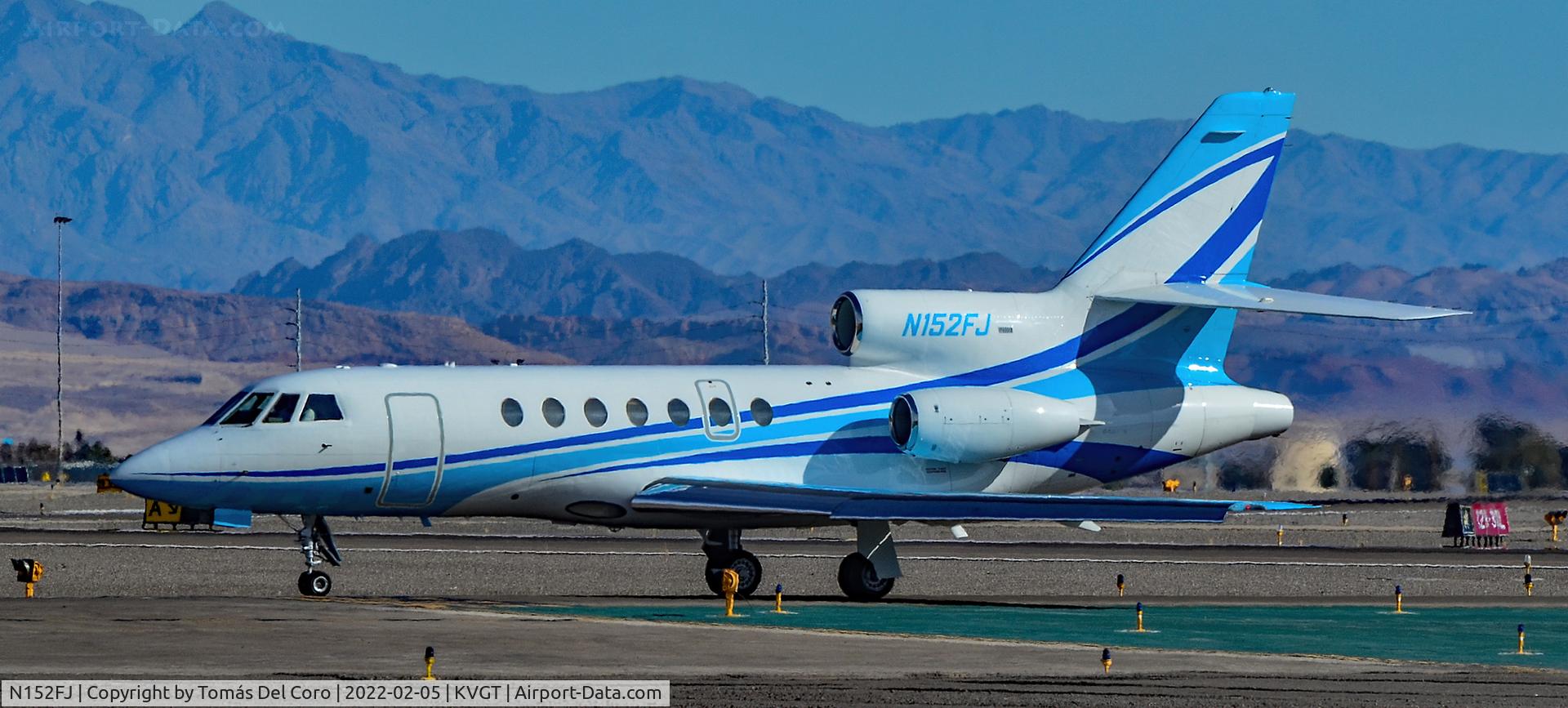 N152FJ, 1984 Dassault Falcon 50 C/N 152, N152FJ 1984 Dassault Falcon 50 C/N 152 - North Las Vegas Airport  KVGT, VGT
Photo: Tomás Del Coro
February 5, 2022