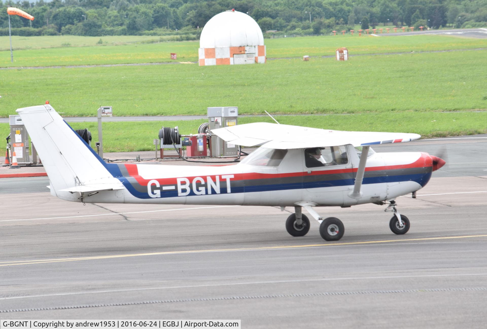 G-BGNT, 1979 Reims F152 C/N 1644, G-BGNT at Gloucestershire Airport.