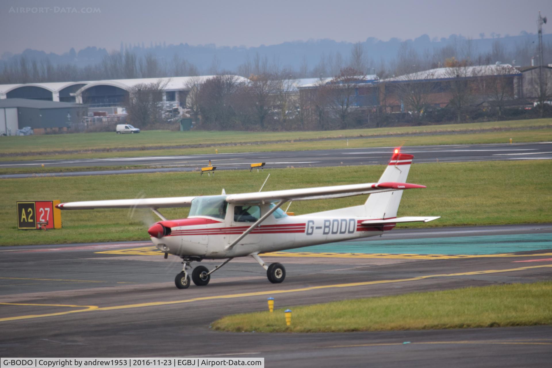 G-BODO, 1979 Cessna 152 C/N 152-82404, G-BODO at Gloucestershire Airport.