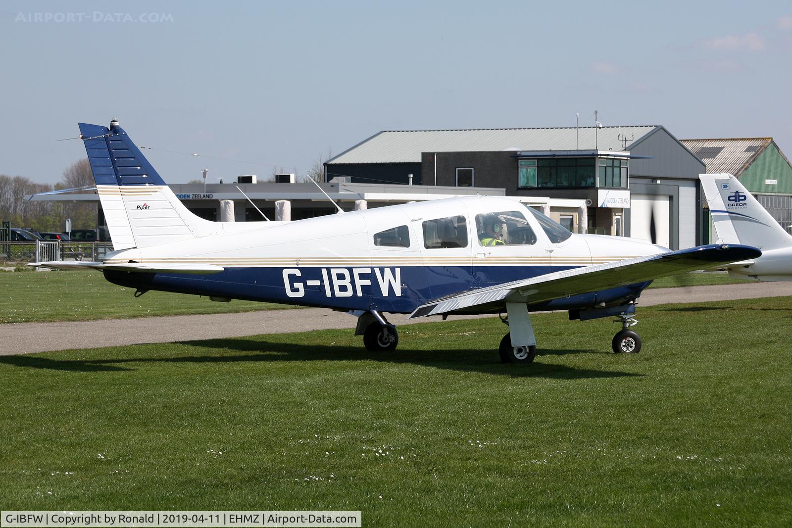G-IBFW, 1978 Piper PA-28R-201 Cherokee Arrow III C/N 28R-7837235, at ehmz