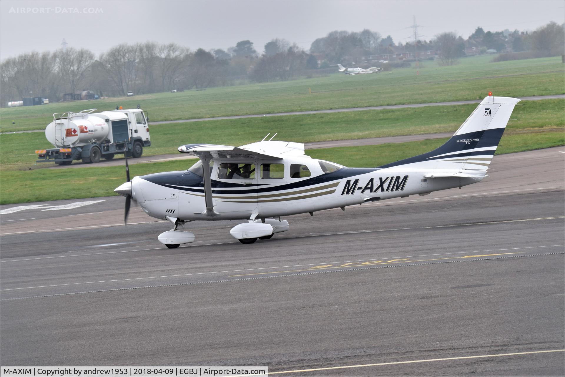 M-AXIM, 2005 Cessna T206H Turbo Stationair C/N T20608513, M-AXIM at Gloucestershire Airport.