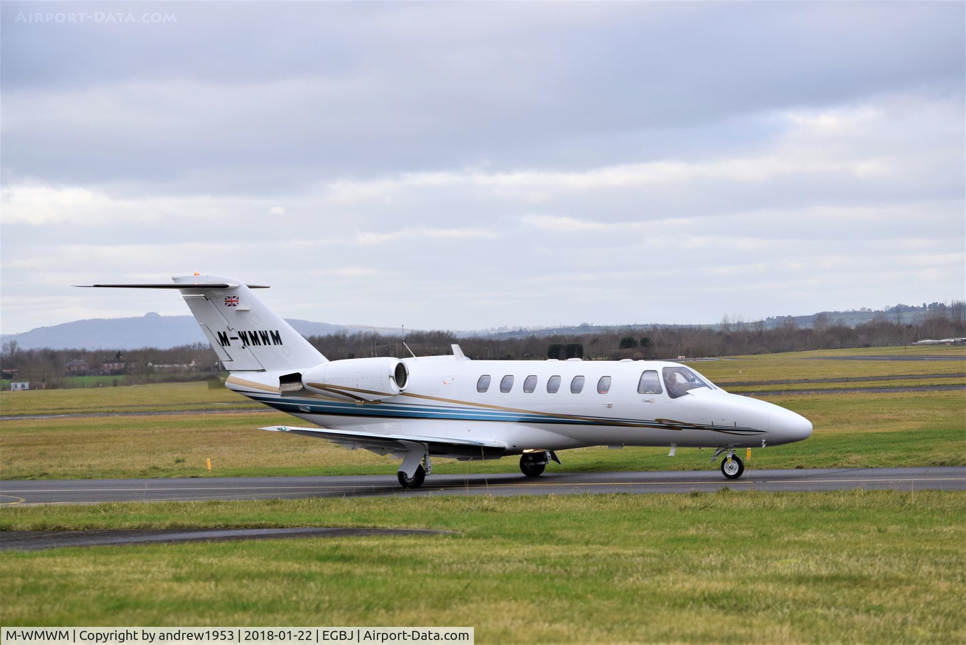 M-WMWM, 2002 Cessna 525A CitationJet CJ2 C/N 525A-0113, M-WMWM at Gloucestershire Airport.