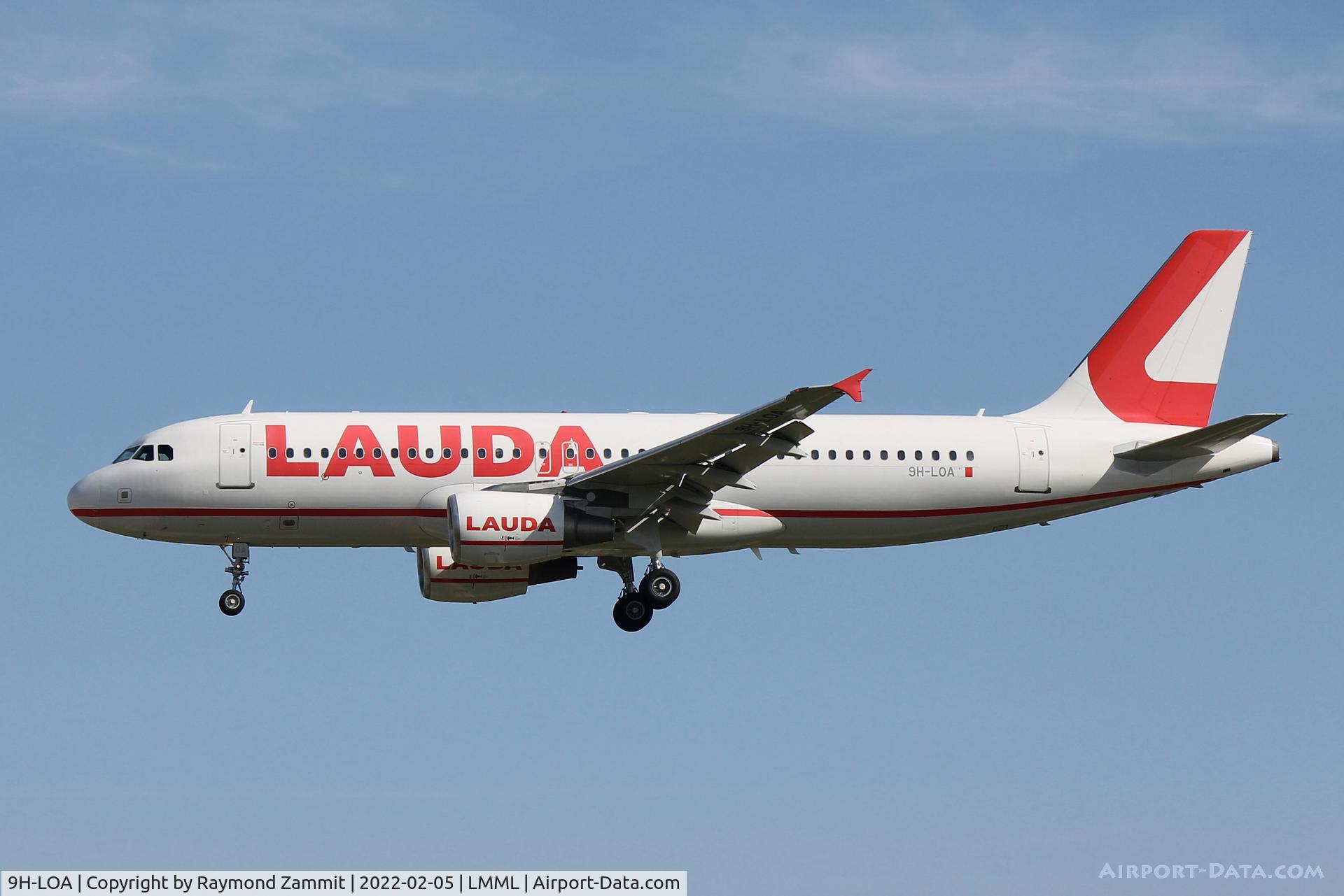9H-LOA, 2007 Airbus A320-214 C/N 3147, A320 9H-LOA Lauda Europe