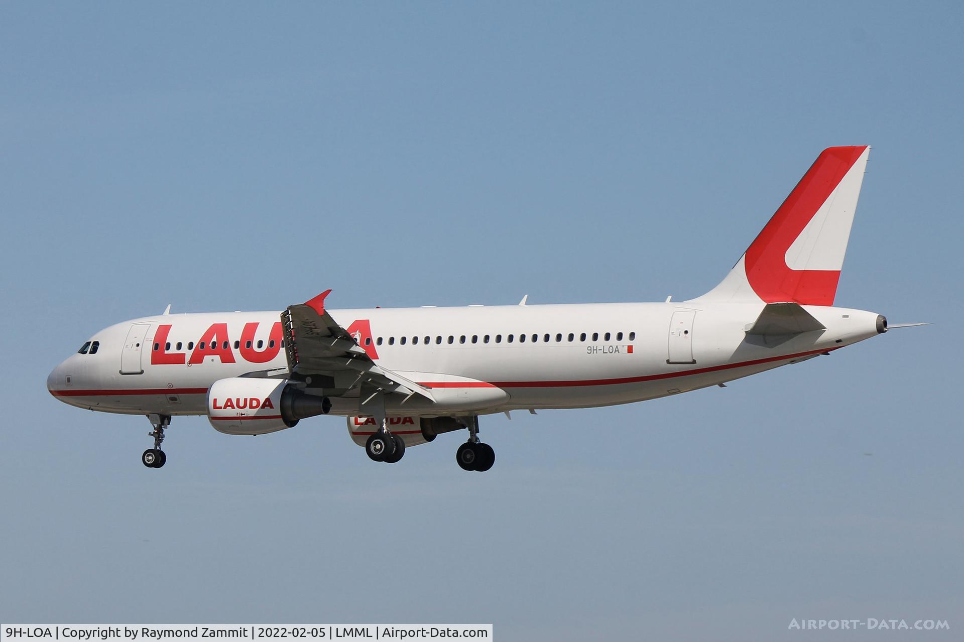 9H-LOA, 2007 Airbus A320-214 C/N 3147, A320 9H-LOA Lauda Europe