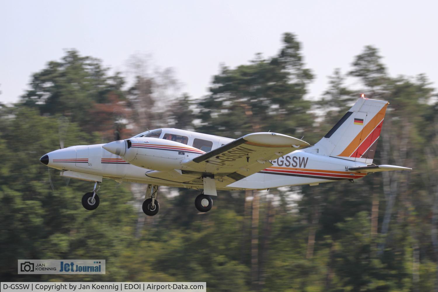 D-GSSW, 1980 Piper PA-34-200T Seneca II C/N 34-807003, D-GSSW at Ostblock Fly In, EDOI 2021