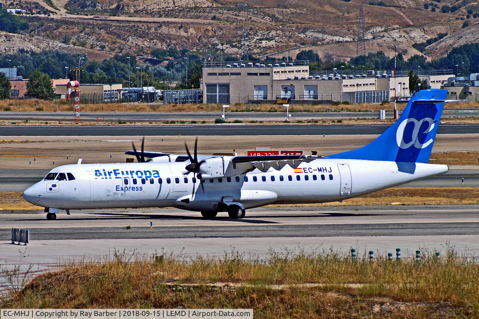 EC-MHJ, 2011 ATR 72-212A C/N 982, EC-MHJ   Aerospatiale ATR-72-212A [982] (Air Europa Express) Madrid-Barajas~EC 15/09/2018