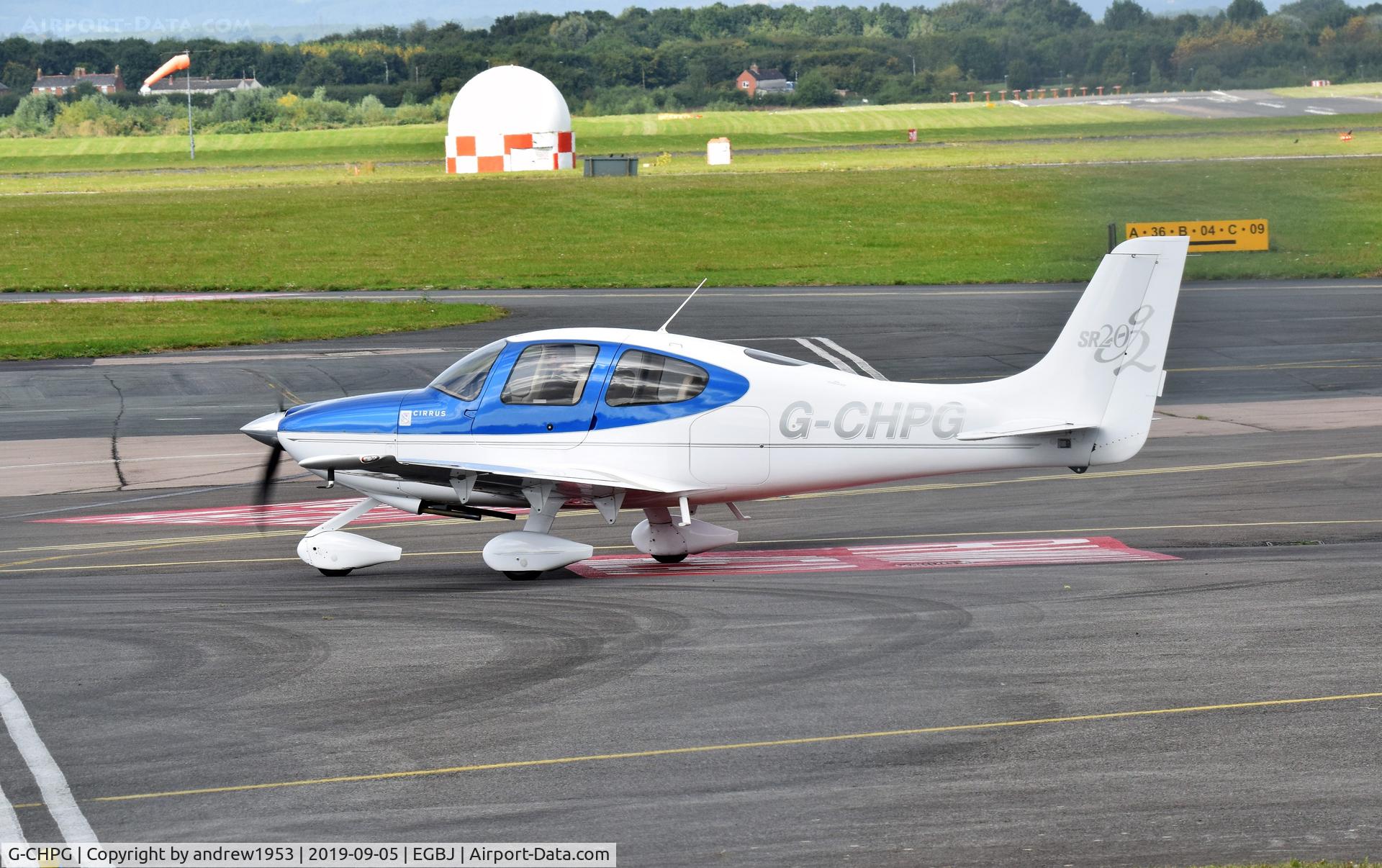 G-CHPG, 2006 Cirrus SR20 C/N 1636, G-CHPG at Gloucestershire Airport.