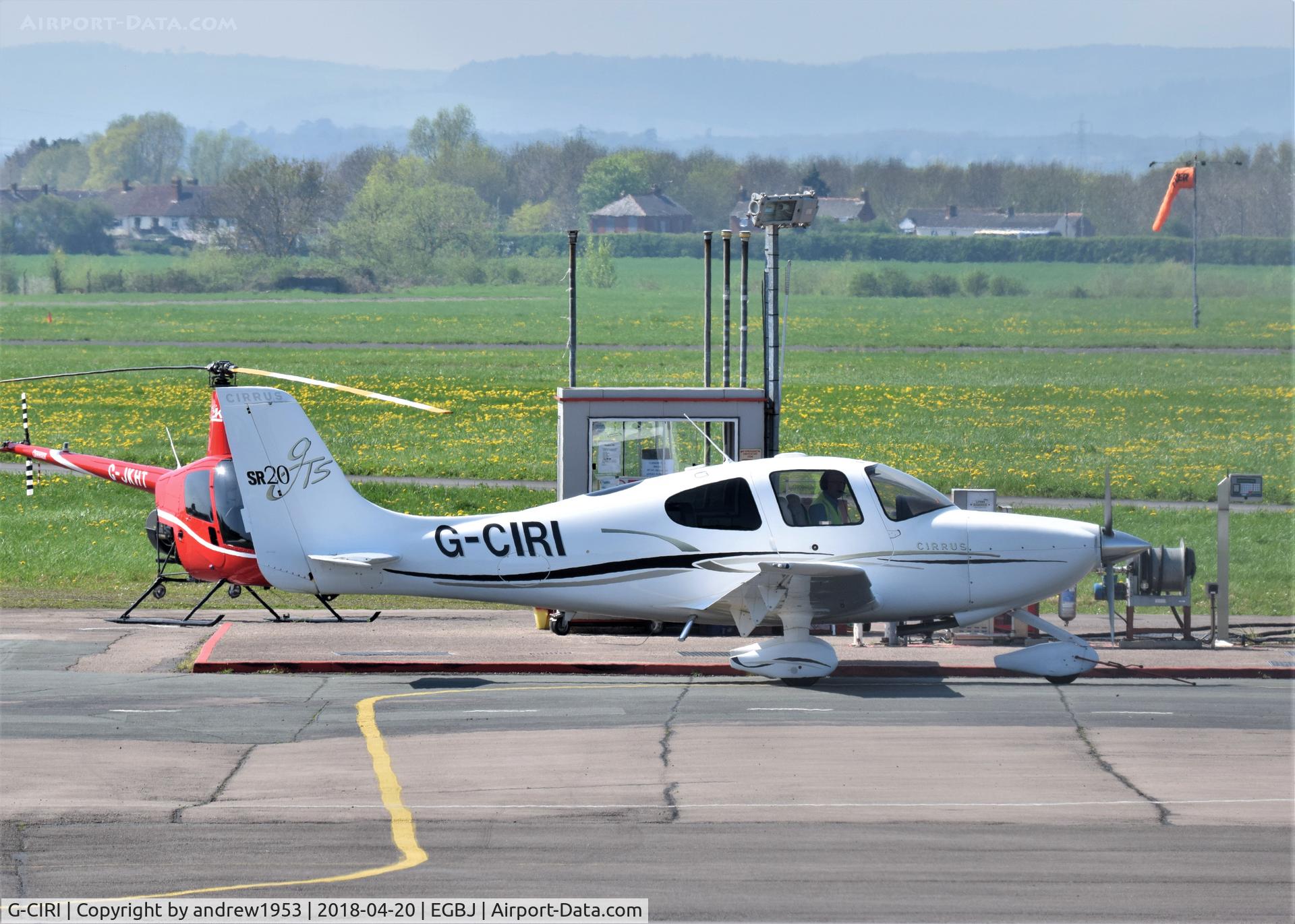 G-CIRI, 2007 Cirrus SR20 C/N 1791, G-CIRI at Gloucestershire Airport.