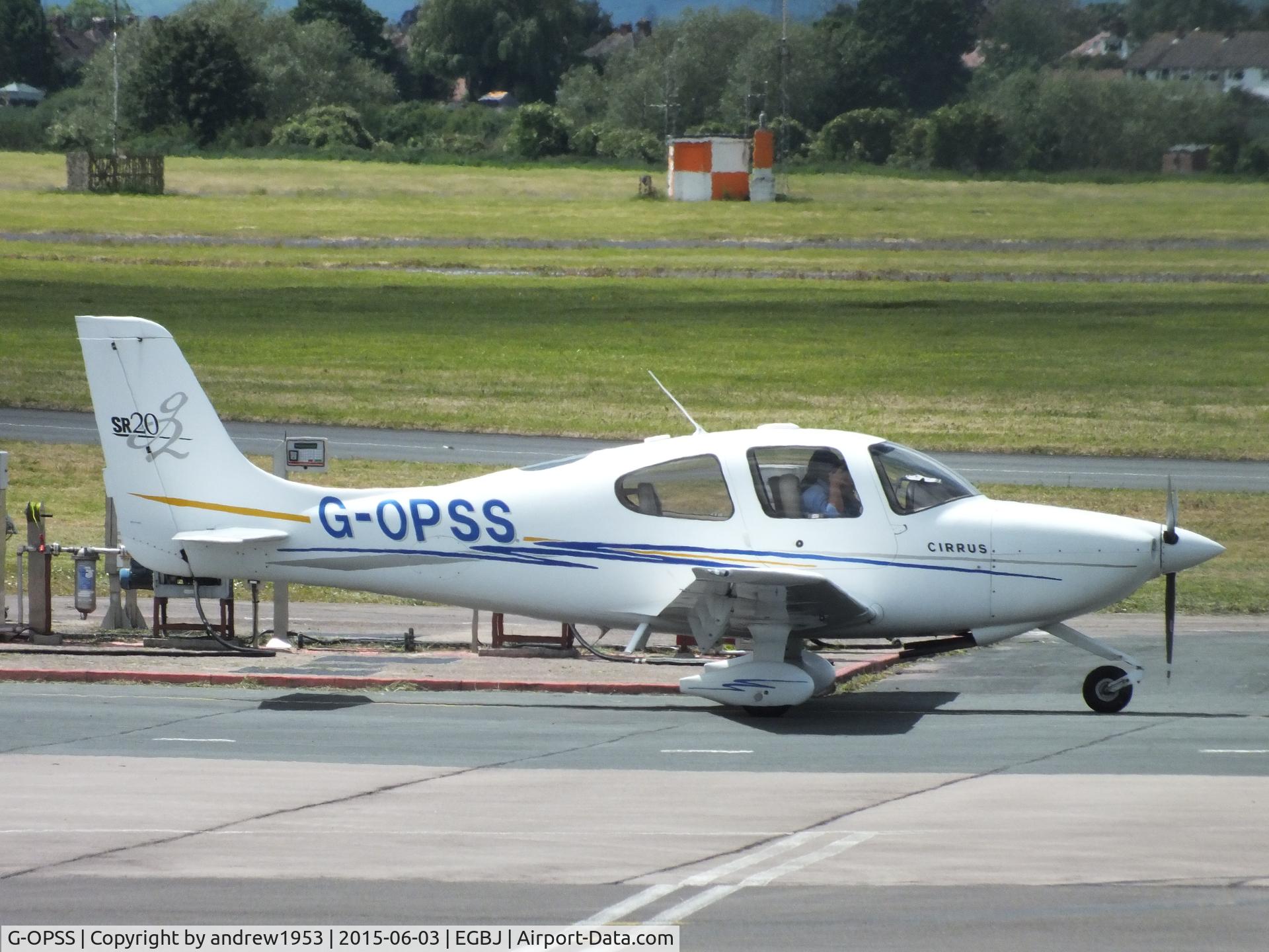 G-OPSS, 2004 Cirrus SR20 G2 C/N 1458, G-OPSS at Gloucestershire Airport.