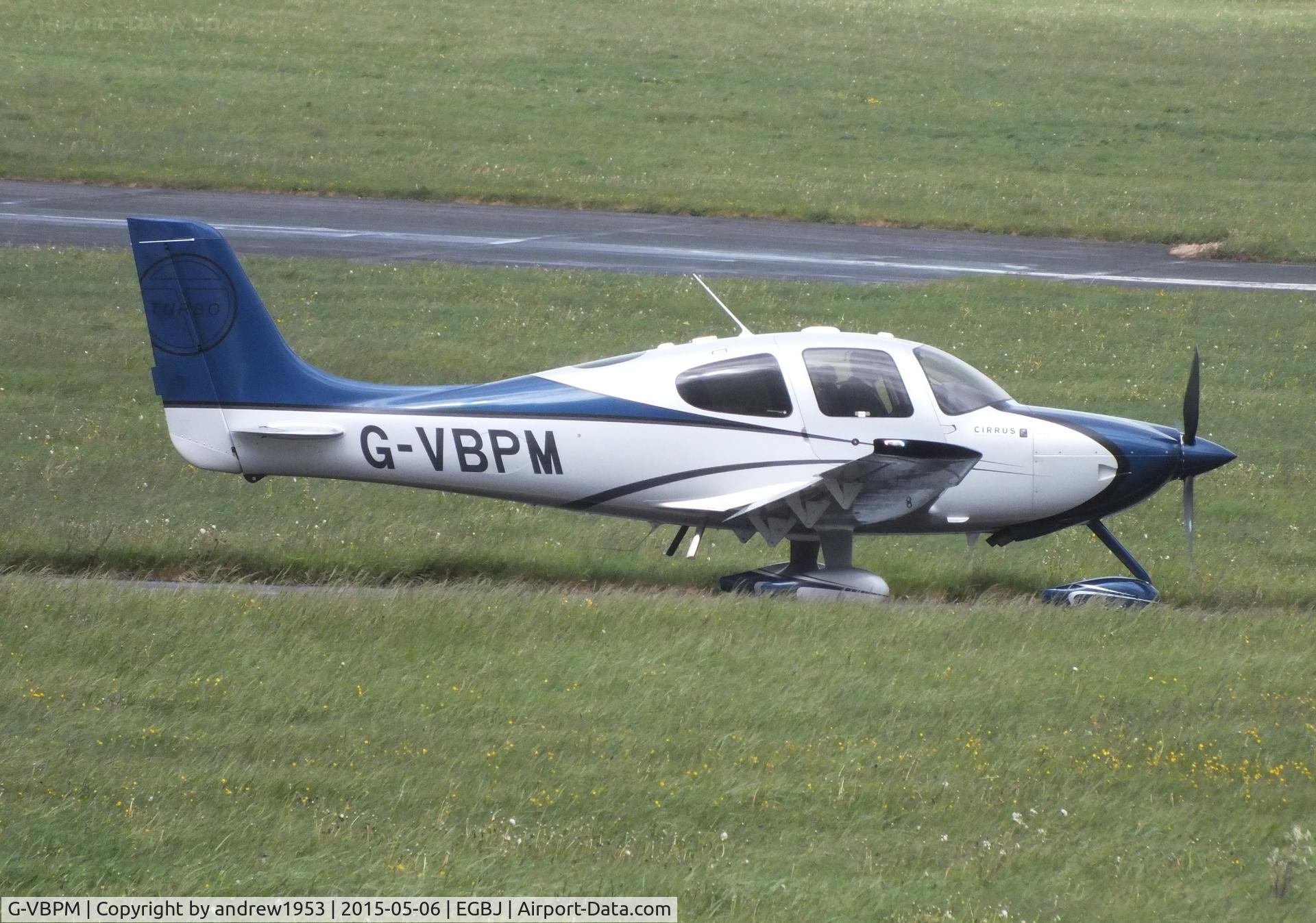G-VBPM, 2008 Cirrus SR22 G3 GTS Turbo C/N 3173, G-VBPM at Gloucestershire Airport.