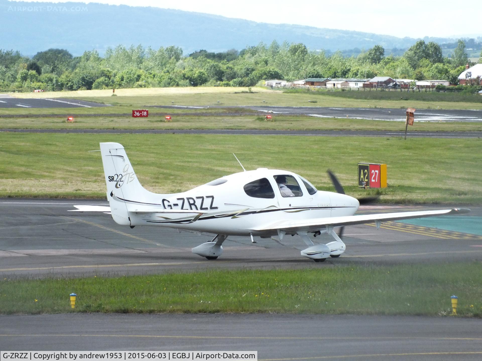 G-ZRZZ, 2006 Cirrus SR22 GTS C/N 2020, G-ZRZZ at Gloucestershire Airport.