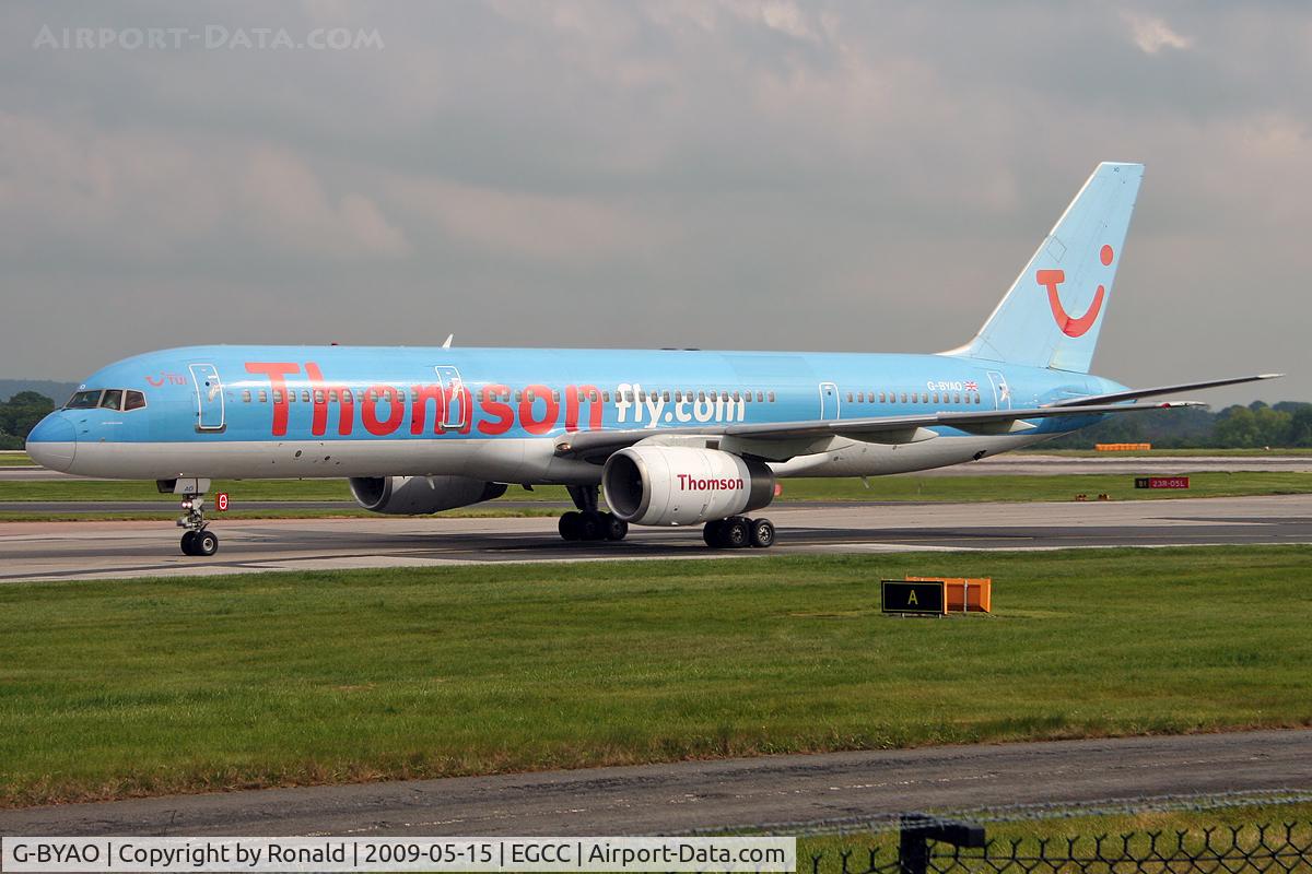 G-BYAO, 1994 Boeing 757-204 C/N 27235, at man