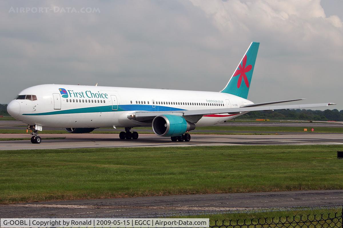 G-OOBL, 1995 Boeing 767-324 C/N 27393, at man