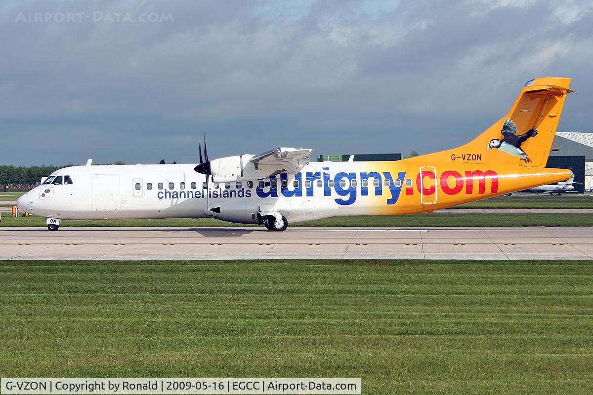G-VZON, 2009 ATR 72-212A C/N 853, at man