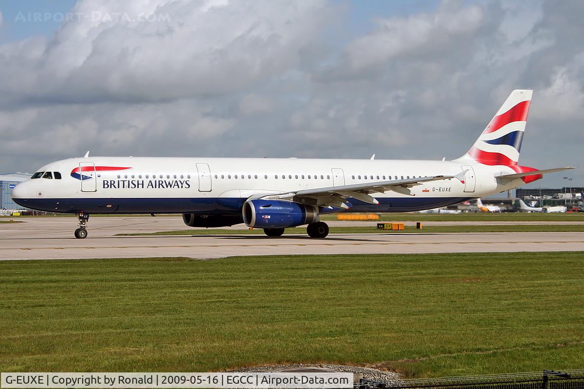 G-EUXE, 2004 Airbus A321-231 C/N 2323, at man