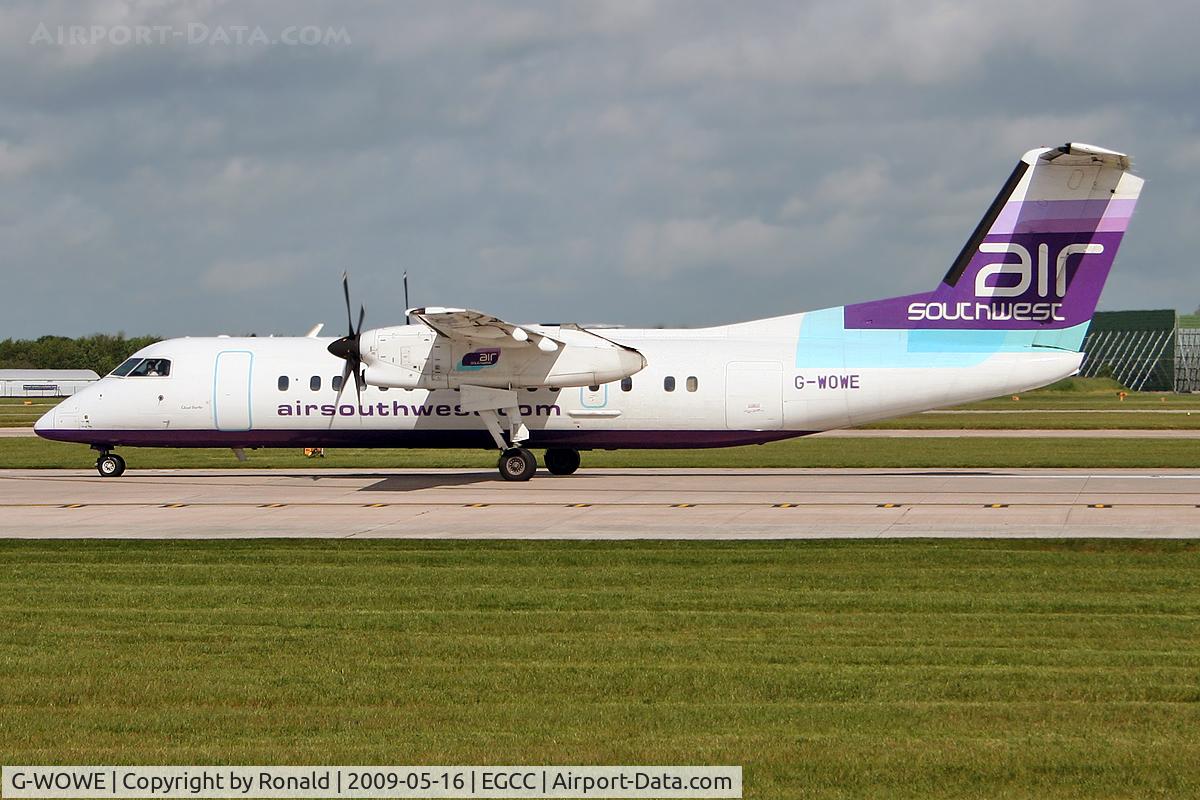 G-WOWE, 1991 De Havilland Canada DHC-8-311 Dash 8 C/N 256, at man