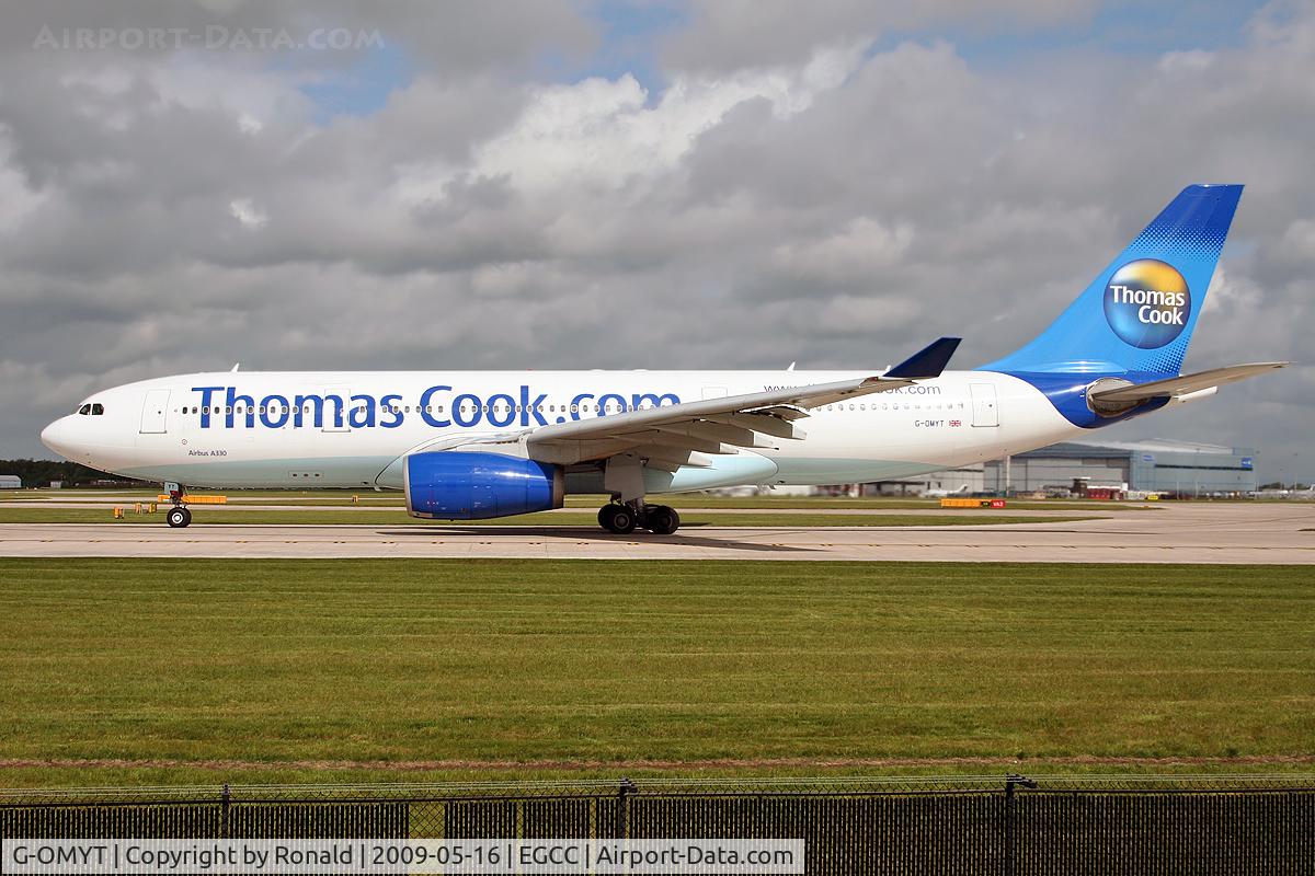 G-OMYT, 1999 Airbus A330-243 C/N 301, at man