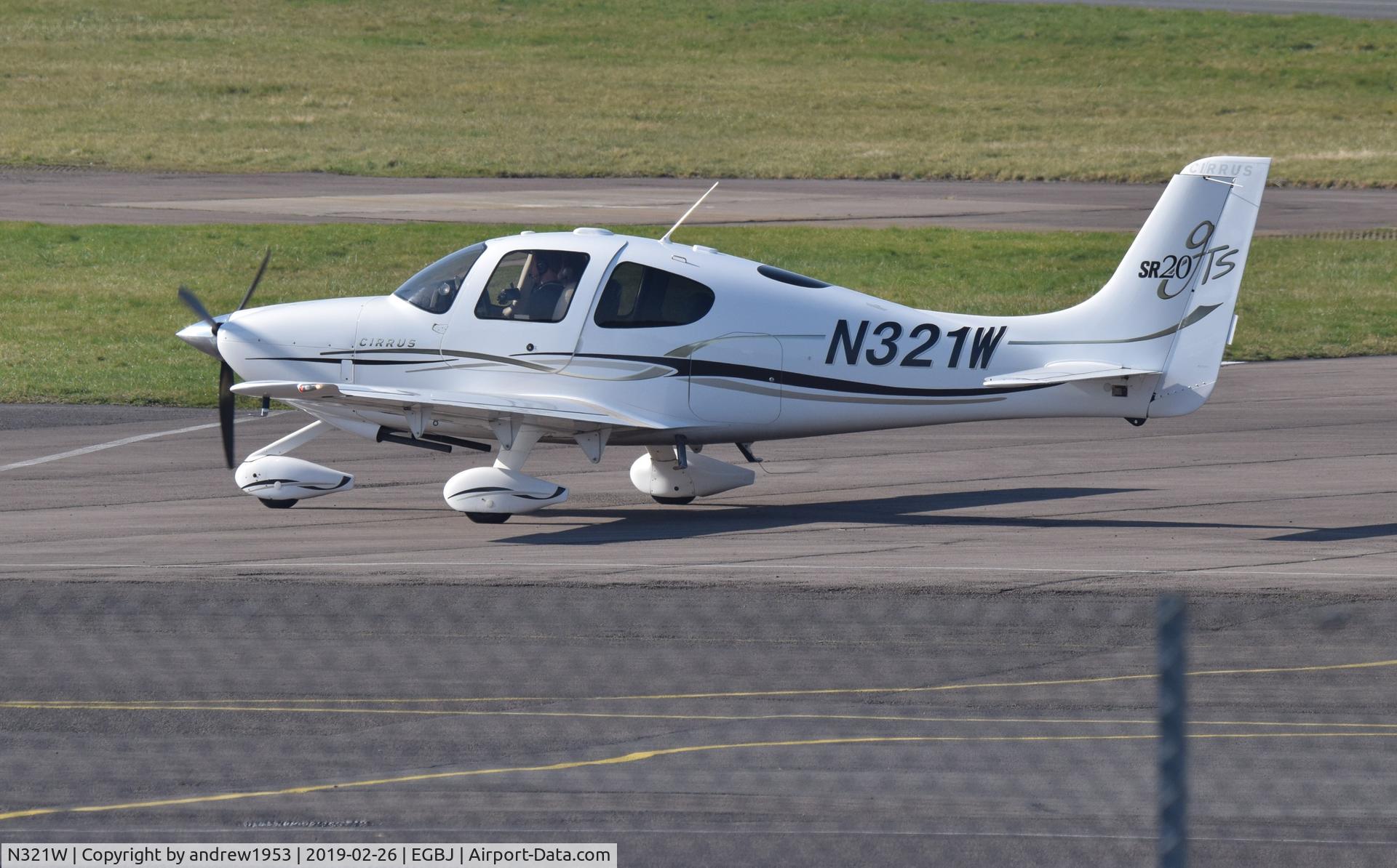 N321W, 2006 Cirrus SR20 GTS C/N 1727, N321W at Gloucestershire Airport.
