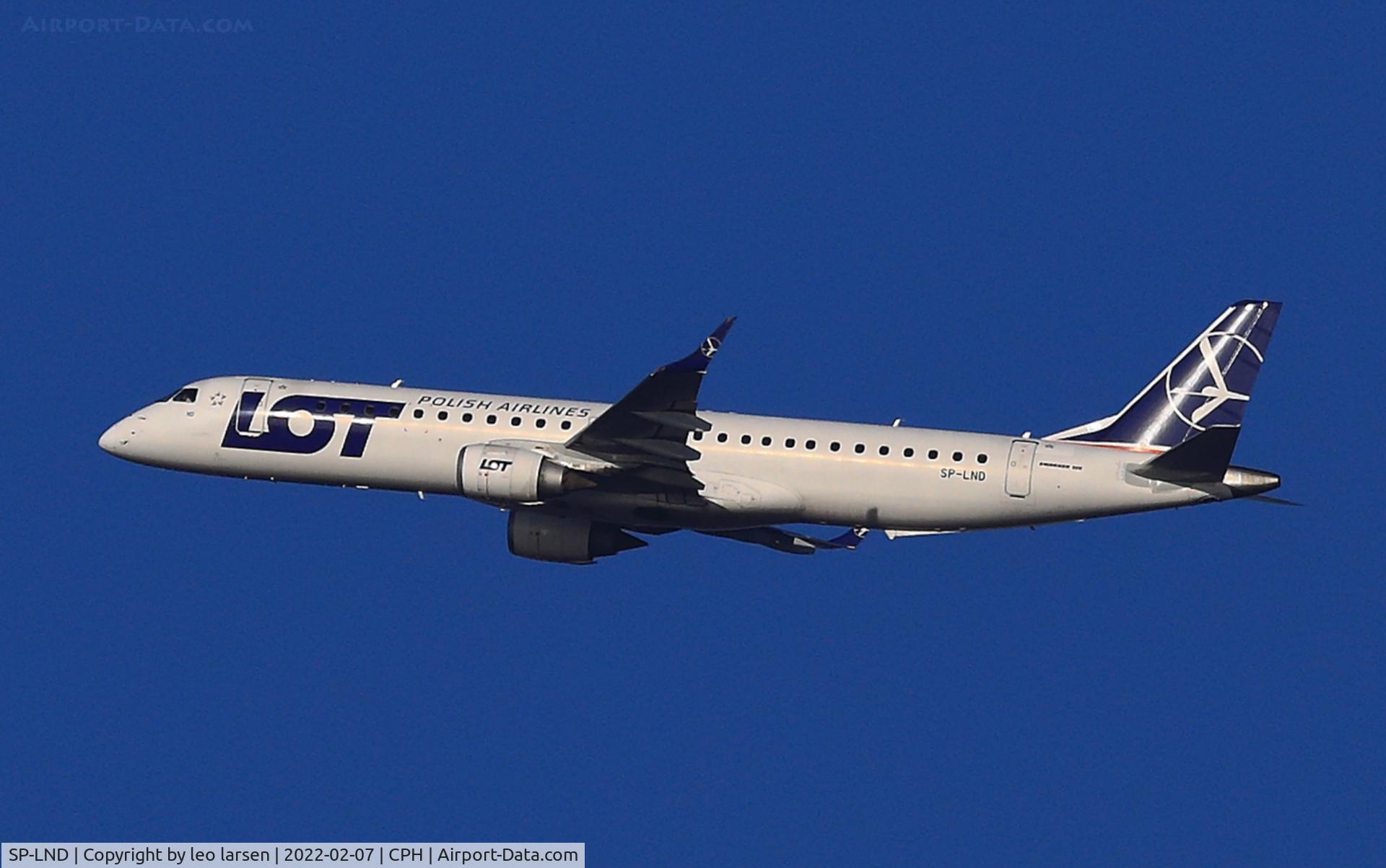 SP-LND, 2012 Embraer 195LR (ERJ-190-200LR) C/N 19000516, Copenhagen 7.2.2022