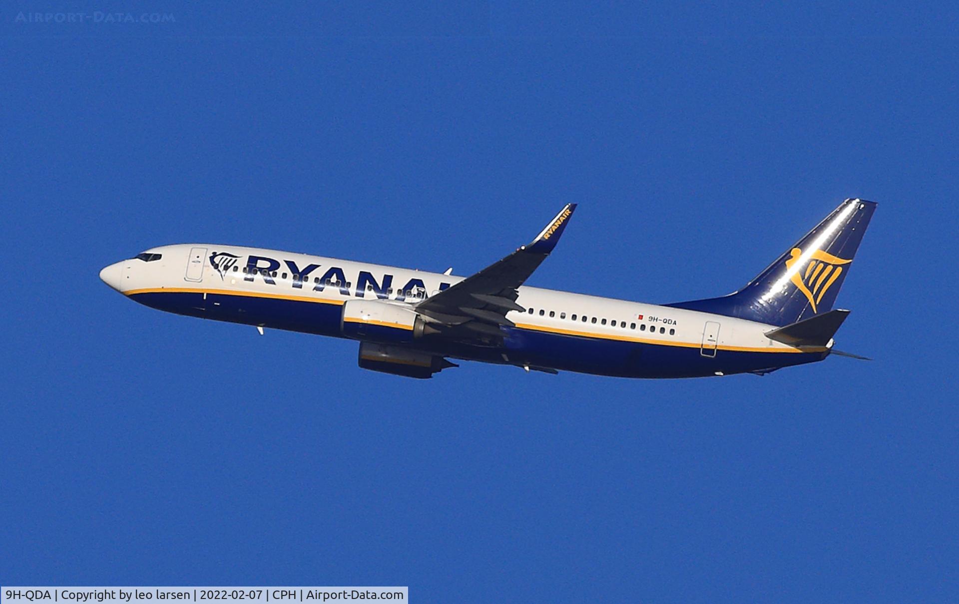 9H-QDA, 2016 Boeing 737-8AS C/N 44750, Copenhagen 7.2.2022