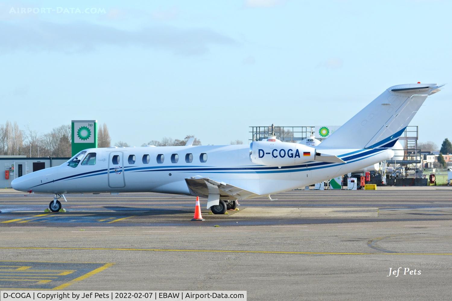 D-COGA, 2007 Cessna 525B CitationJet CJ3 C/N 525B-0198, At Antwerp Airport.