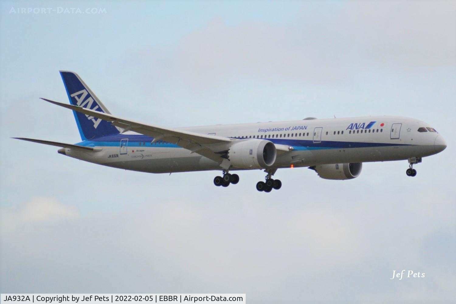 JA932A, 2020 Boeing 787-9 Dreamliner Dreamliner C/N 43866, Landing at Brussels Airport.