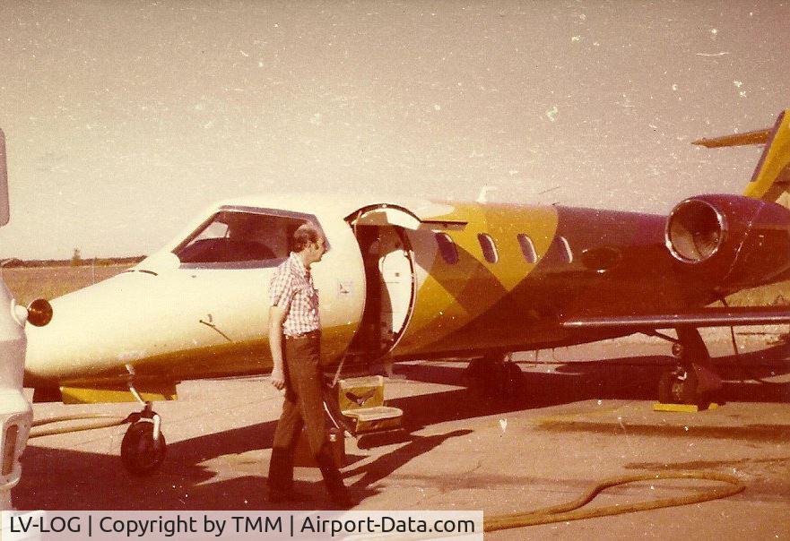 N905CK, 1975 Gates Learjet 36 C/N 005, LV-LOG and first owner Zicchy.