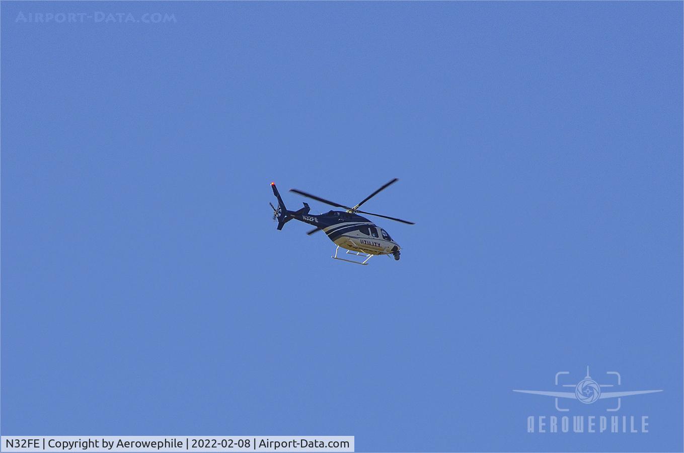 N32FE, 2020 Bell 429 GlobalRanger C/N 57416, Flying over Bristol, Tennessee.