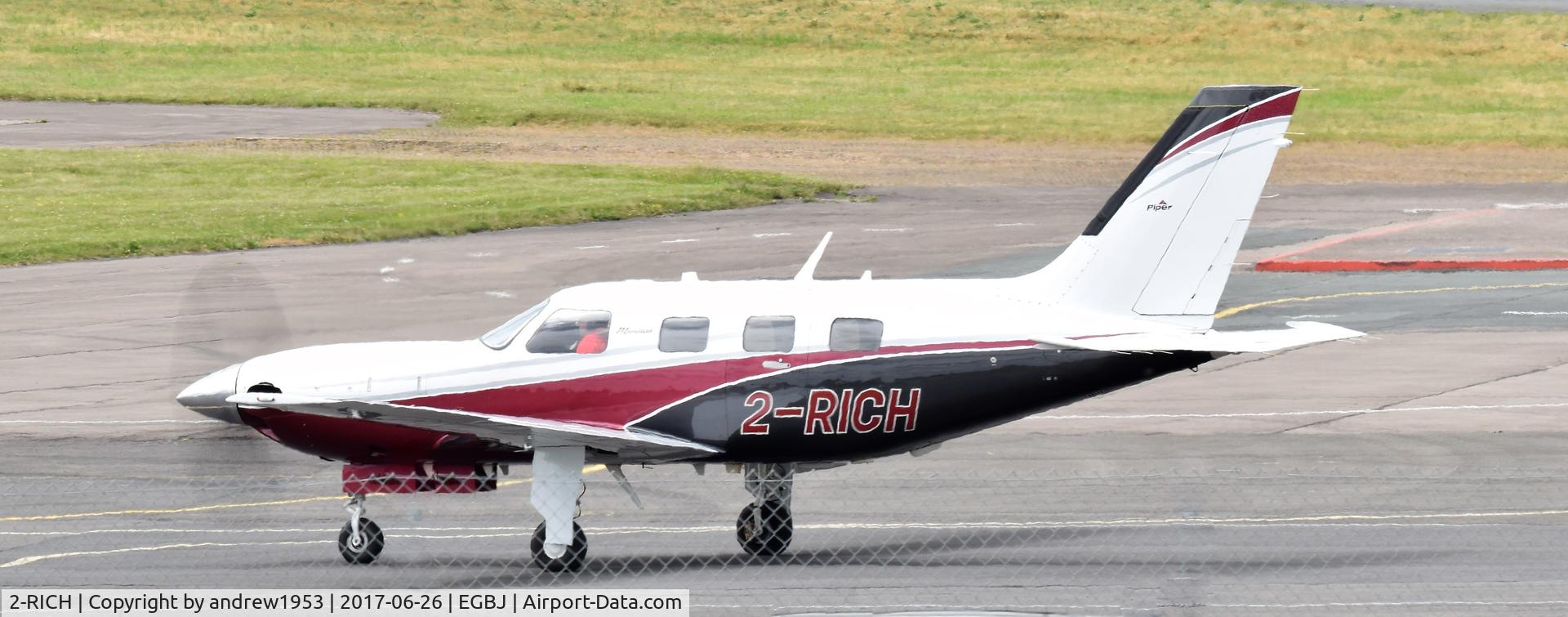 2-RICH, 2010 Piper PA-46-500TP Malibu Meridian C/N 4697425, 2-RICH at Gloucestershire Airport.