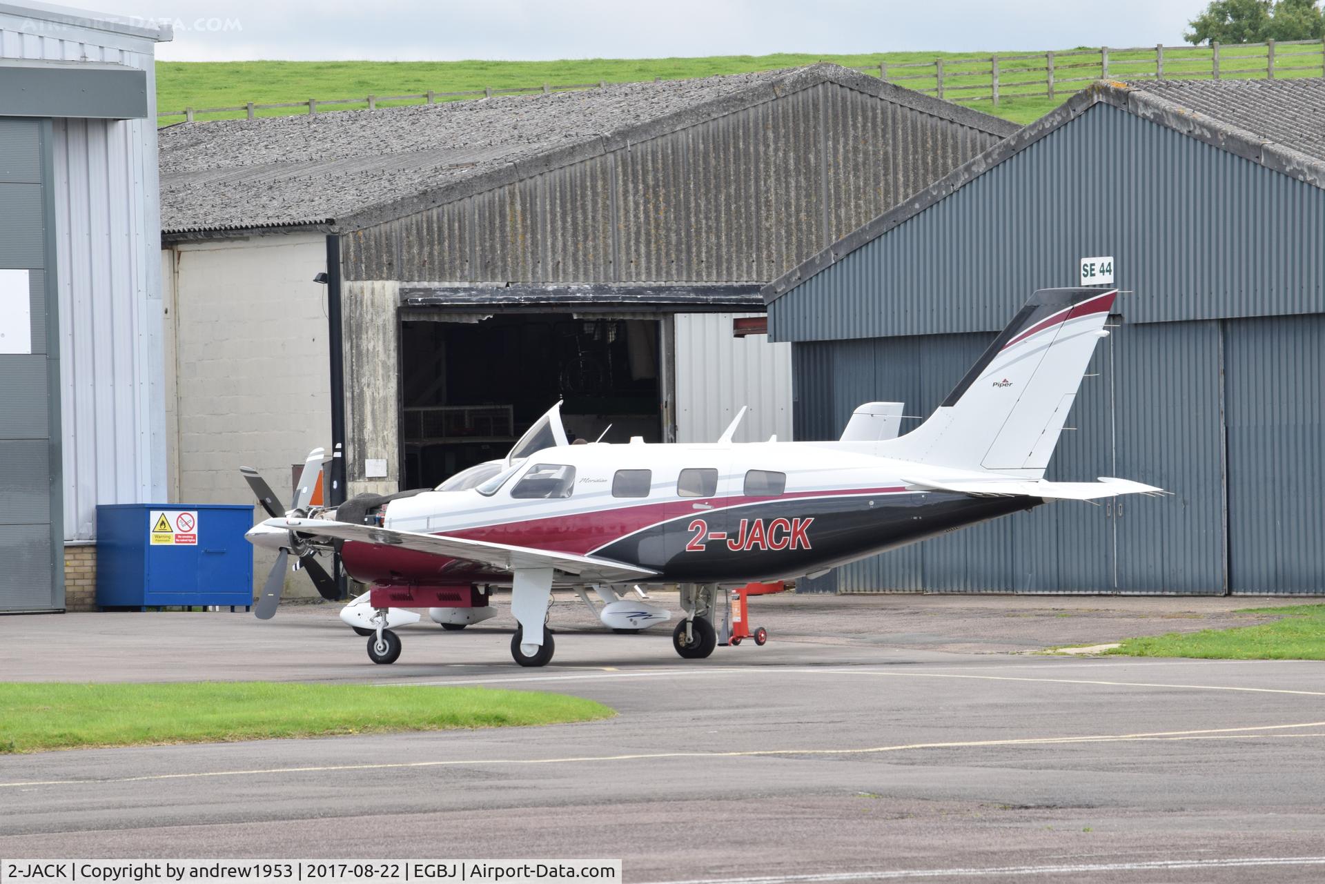 2-JACK, 2010 Piper PA-46-500TP Malibu Meridian C/N 4697425, 2-JACK at Gloucestershire Airport.