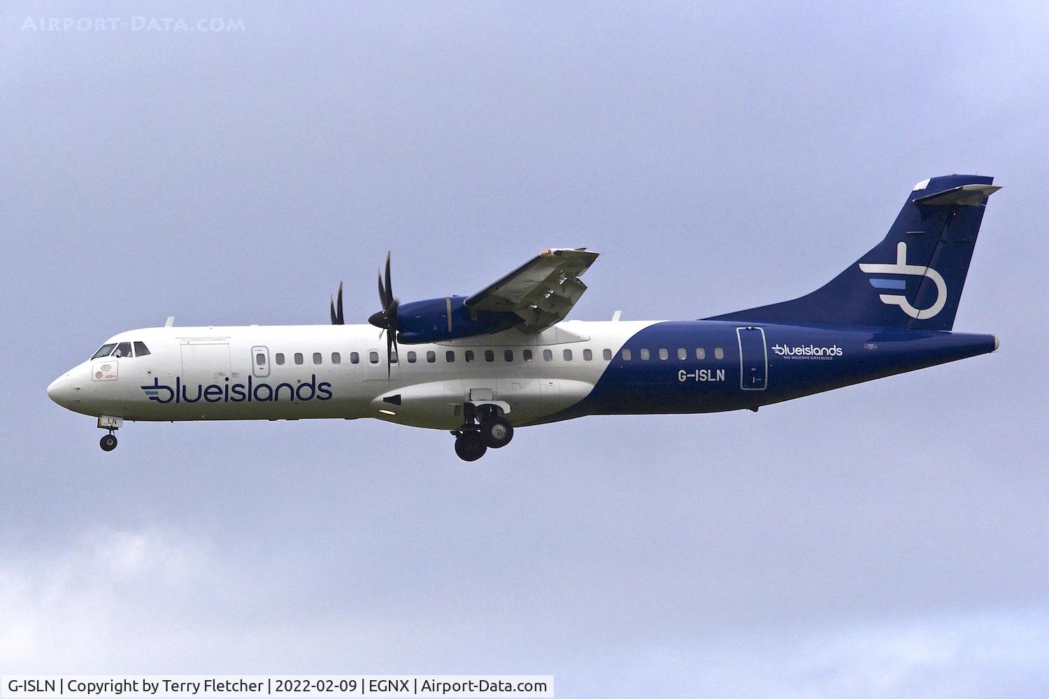 G-ISLN, 2009 ATR 72-212A C/N 884, At East Midlands Airport