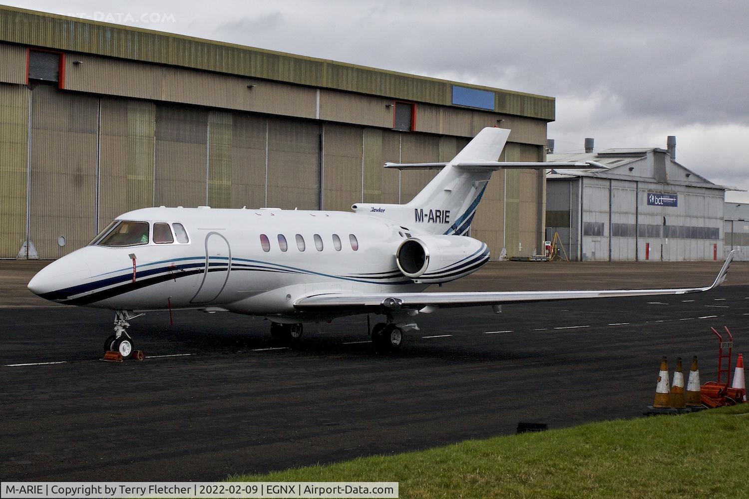M-ARIE, 2002 Raytheon Hawker 800XP C/N 258600, At East Midlands Airport