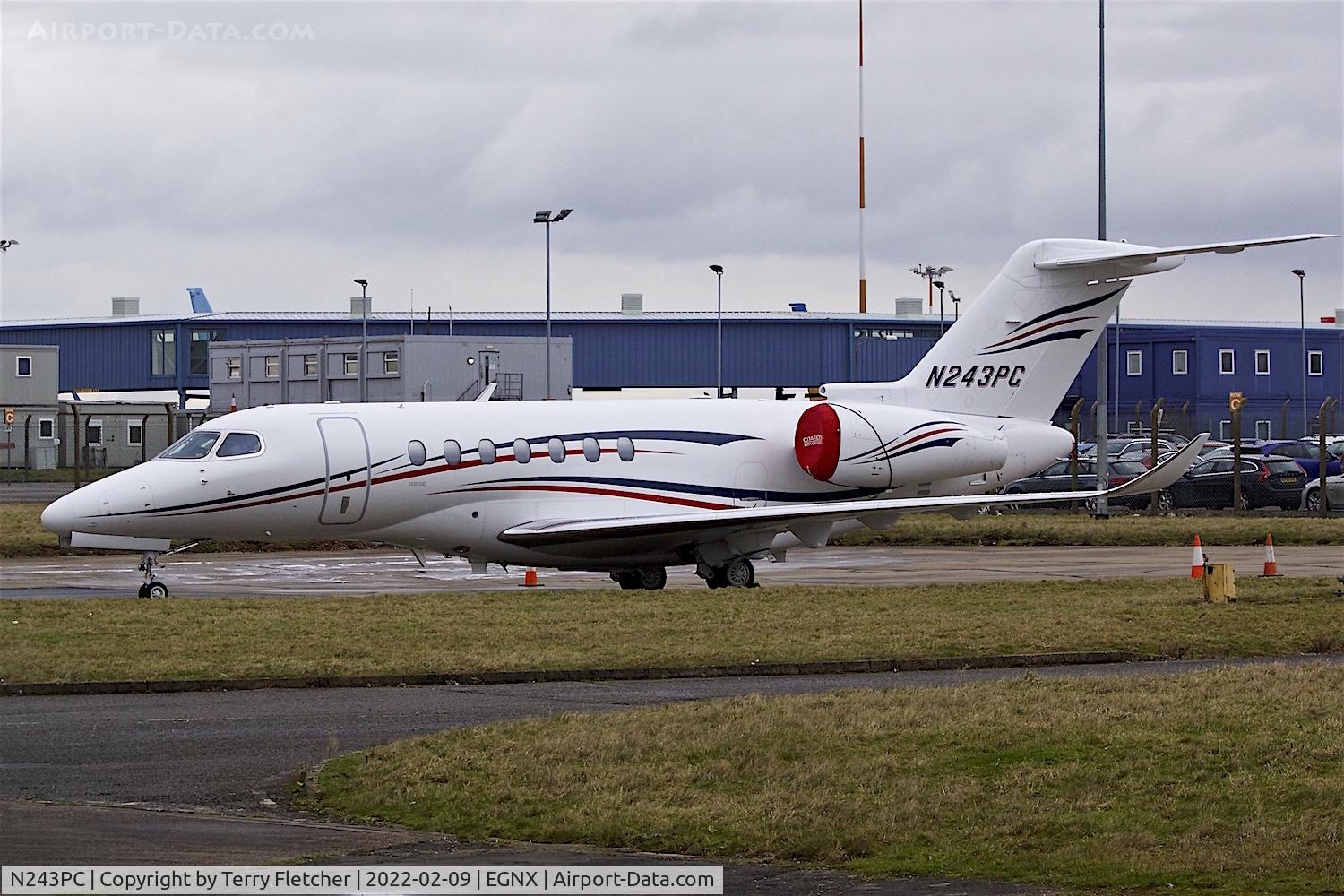N243PC, 2020 Cessna 700 Citation Longitude C/N 700-0039, At East Midlands Airport