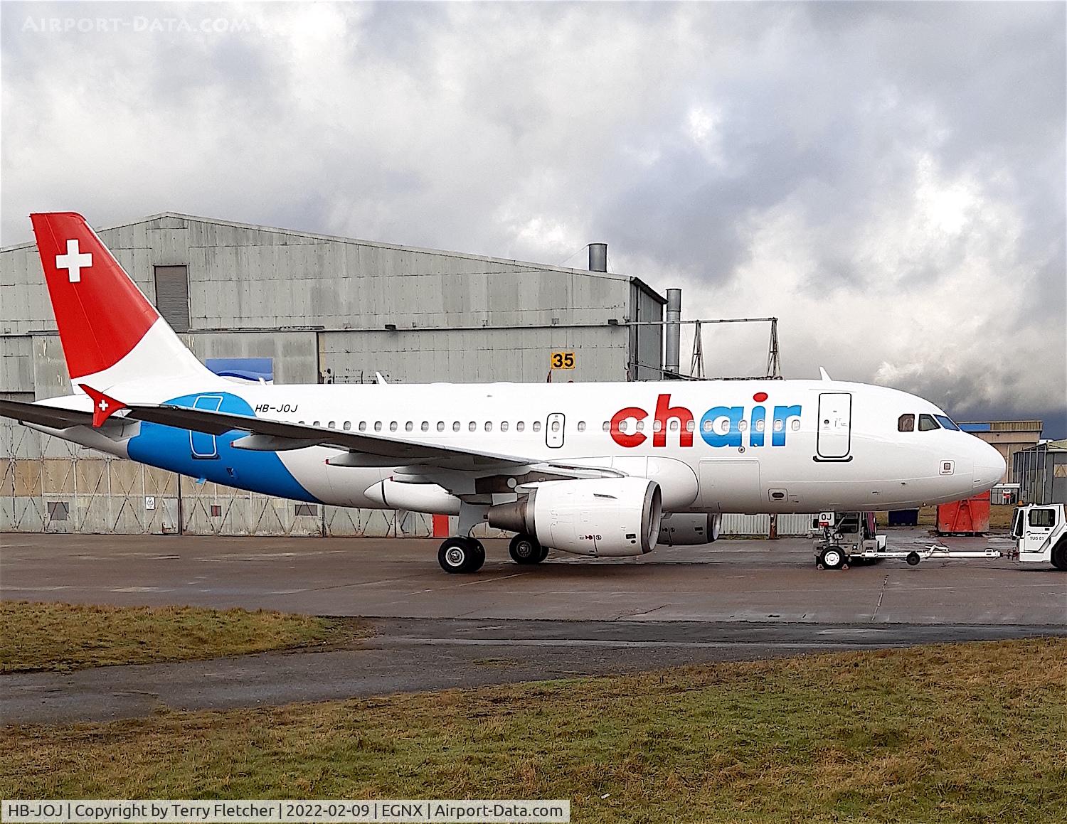 HB-JOJ, 2007 Airbus A319-112 C/N 3024, At East Midlands Airport (Credit Paul Woodward)