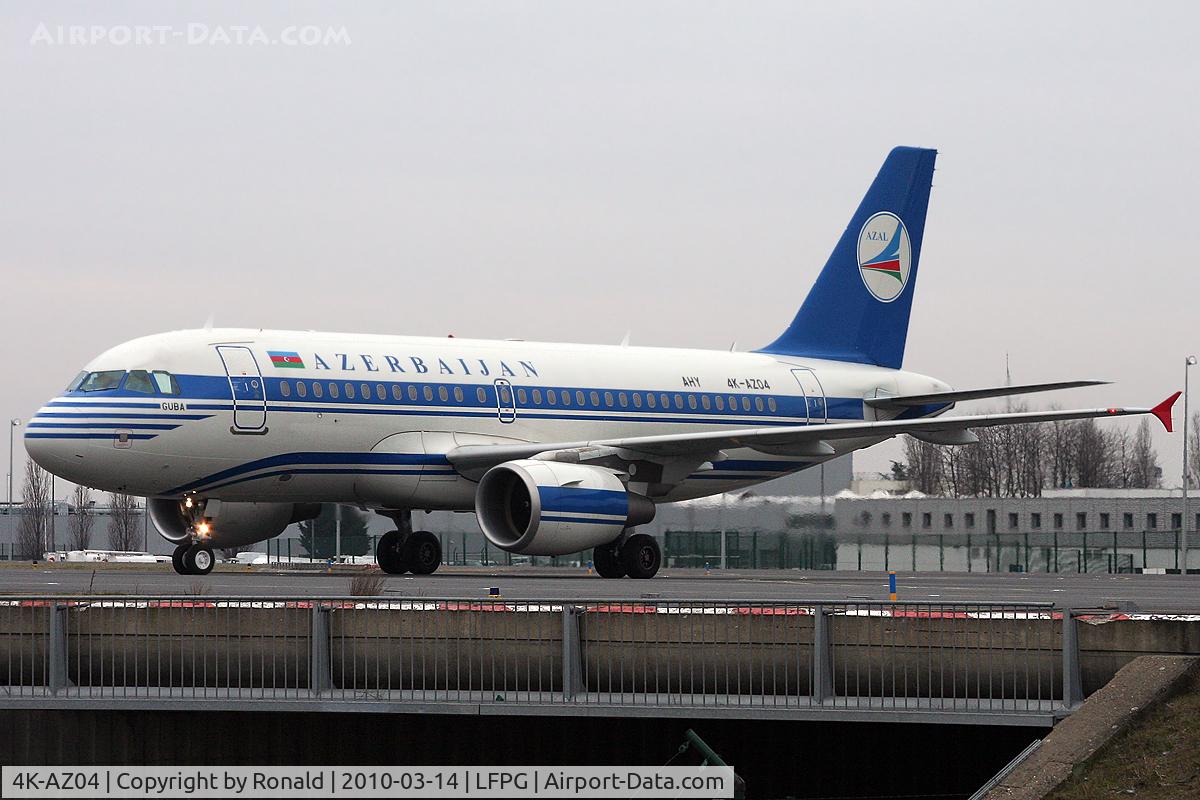 4K-AZ04, 2005 Airbus A319-111 C/N 2588, at cdg