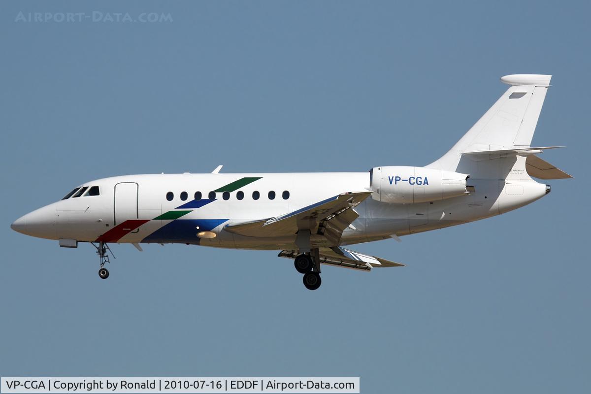 VP-CGA, 1999 Dassault Falcon 2000 C/N 100, at fra