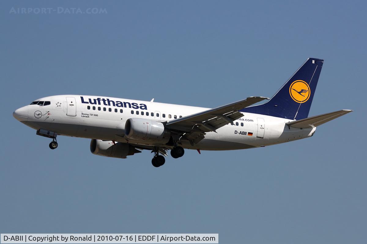 D-ABII, 1991 Boeing 737-530 C/N 24822, at fra