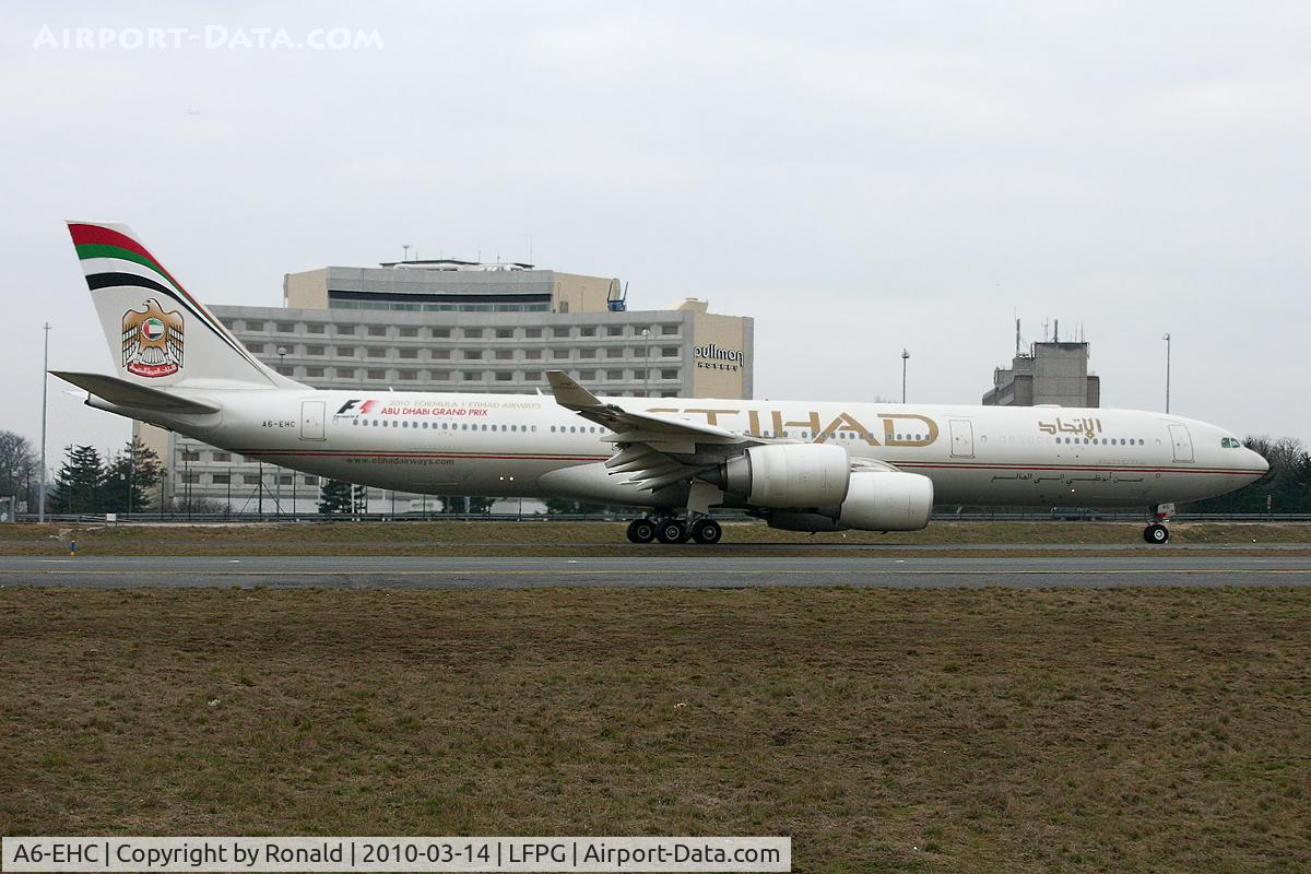 A6-EHC, 2006 Airbus A340-541 C/N 761, at cdg