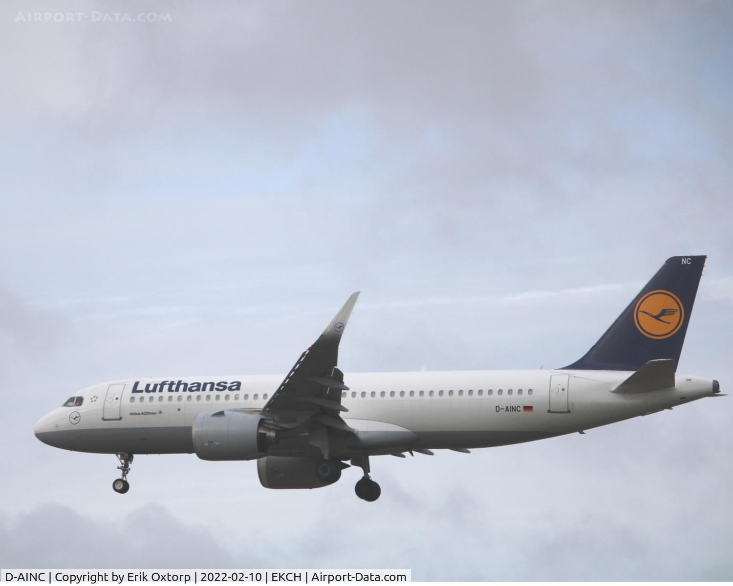D-AINC, 2016 Airbus A320-271NEO C/N 6920, D-AINC landing rw 22L