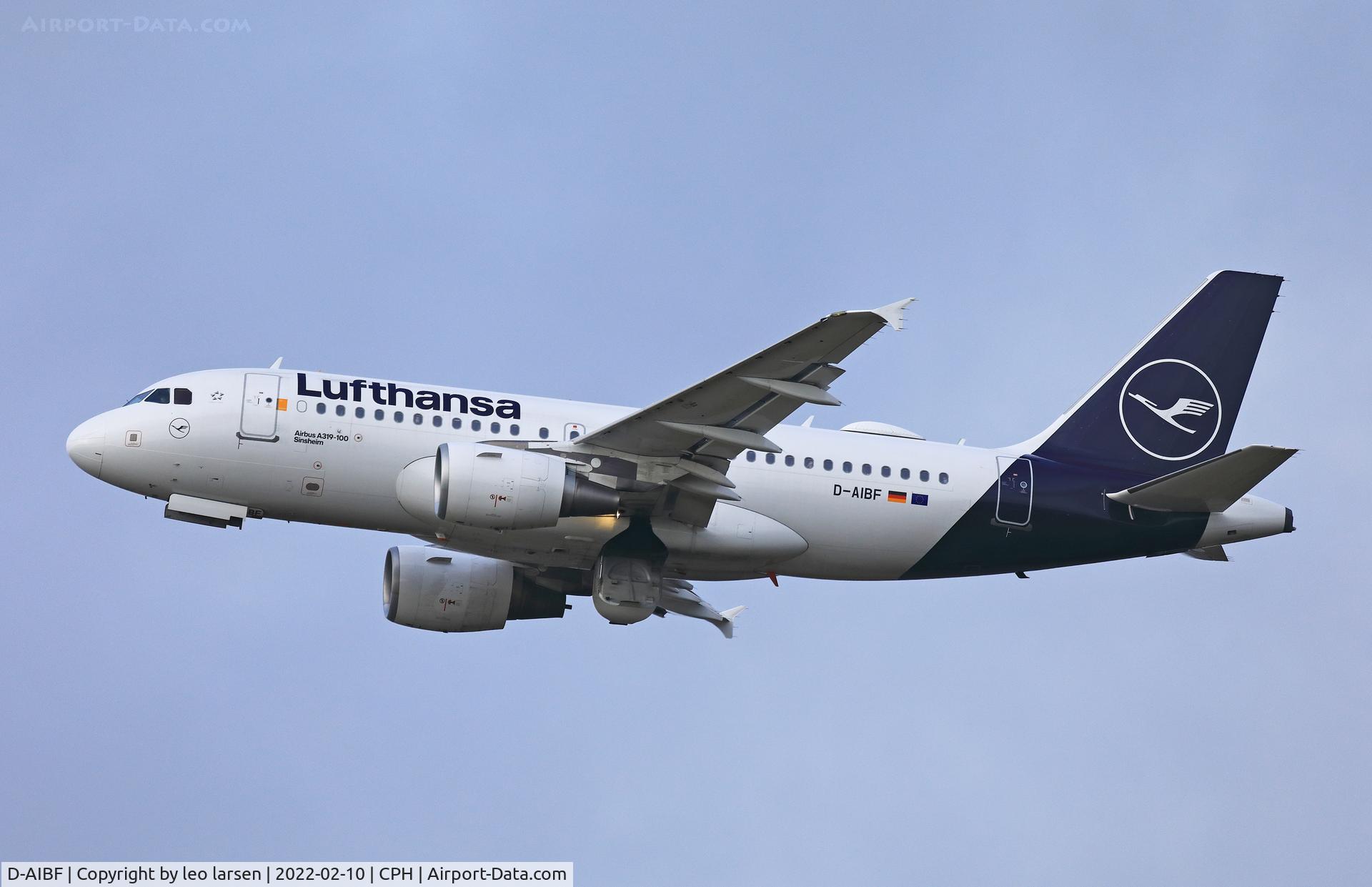 D-AIBF, 2011 Airbus A319-112 C/N 4796, Copenhagen T/O R-22R 10.2.2022