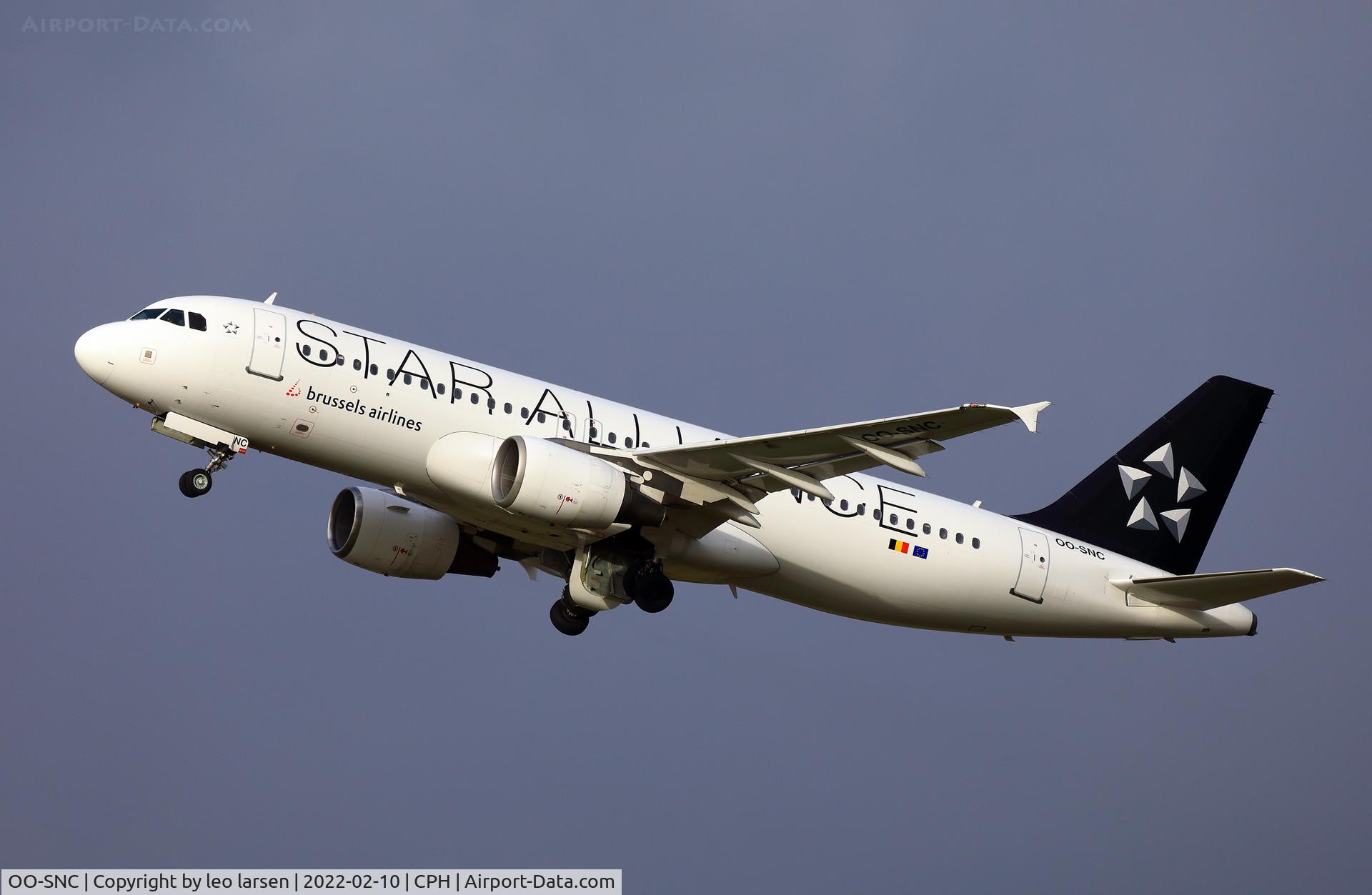 OO-SNC, 2002 Airbus A320-214 C/N 1797, Copenhagen 10.2.2022